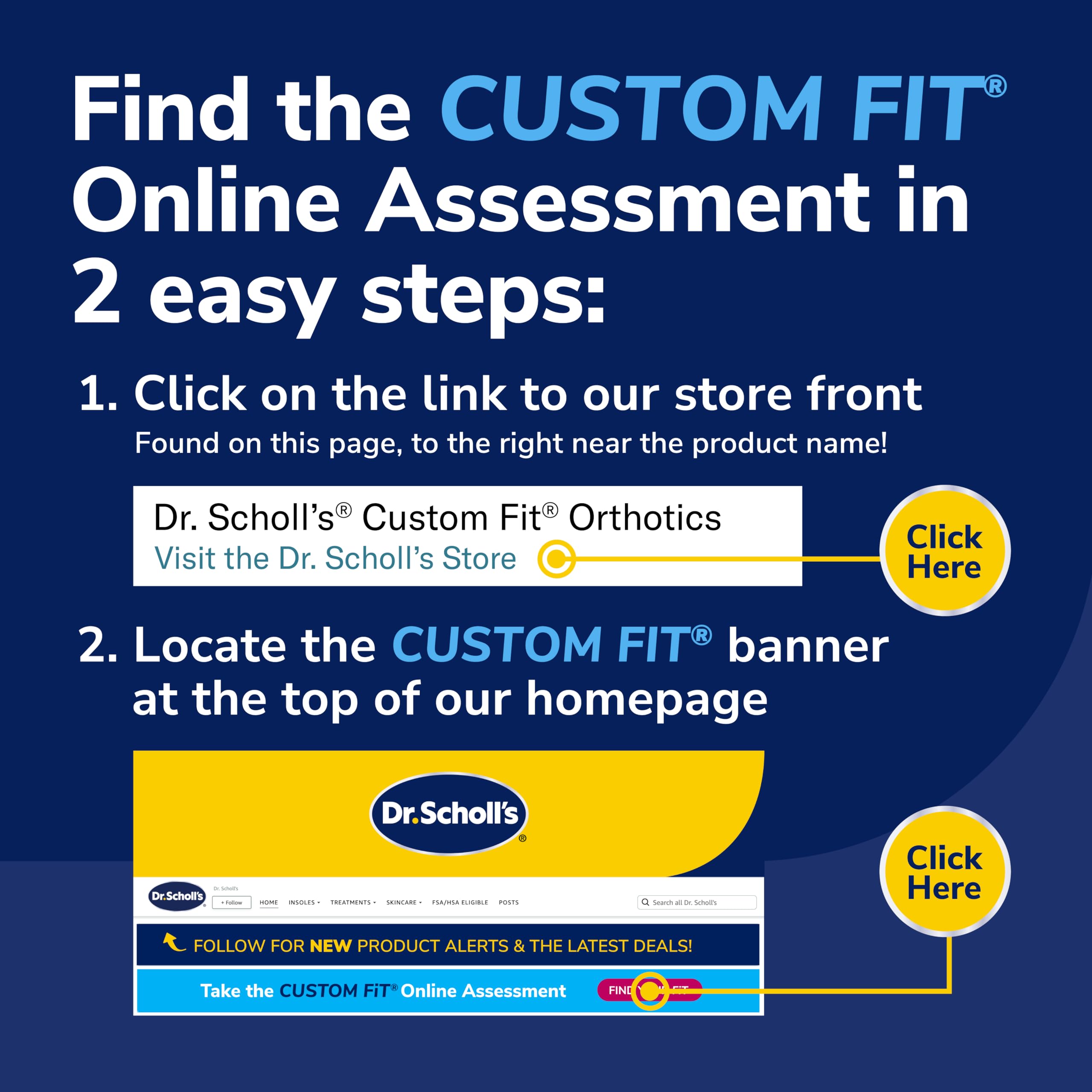 Dr. Scholl’s Custom Fit Orthotics 3/4 Length Inserts CF 440, 5-in-1 All-Day Pain Relief for Feet, Lower Back, Knees, Heel & Plantar Fasciitis, Arch Support Shoe Insoles for Men Women, FSA HSA Eligible