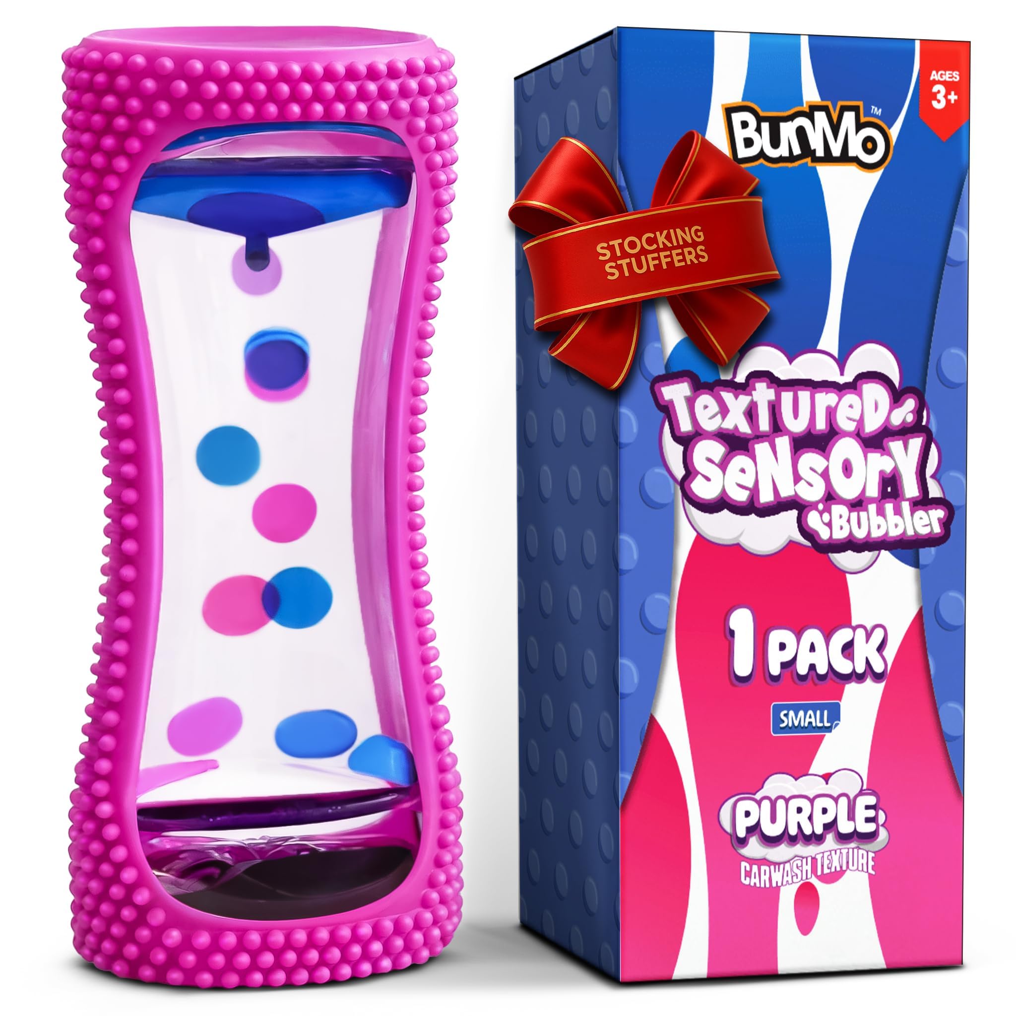 BUNMO Liquid Motion Bubbler Sensory Toys - Sensory Stocking Stuffers for Kids - Purple Liquid Motion Bubbler Sensory Toys - Sensory Stocking Stuffers for Kids - Rainbow