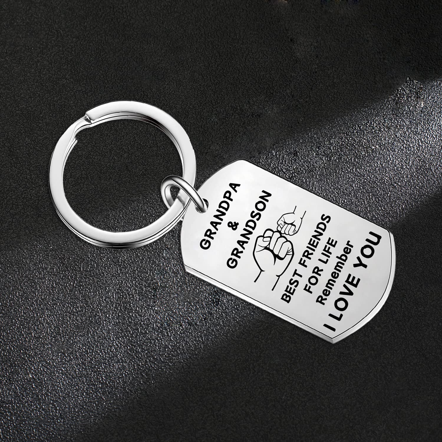 Grandpa keychain Fathers Day Birthday Gifts For Grandpa Grandfather From Granddaughter Grandson Grandpa Gifts (Grandpa Grandson)