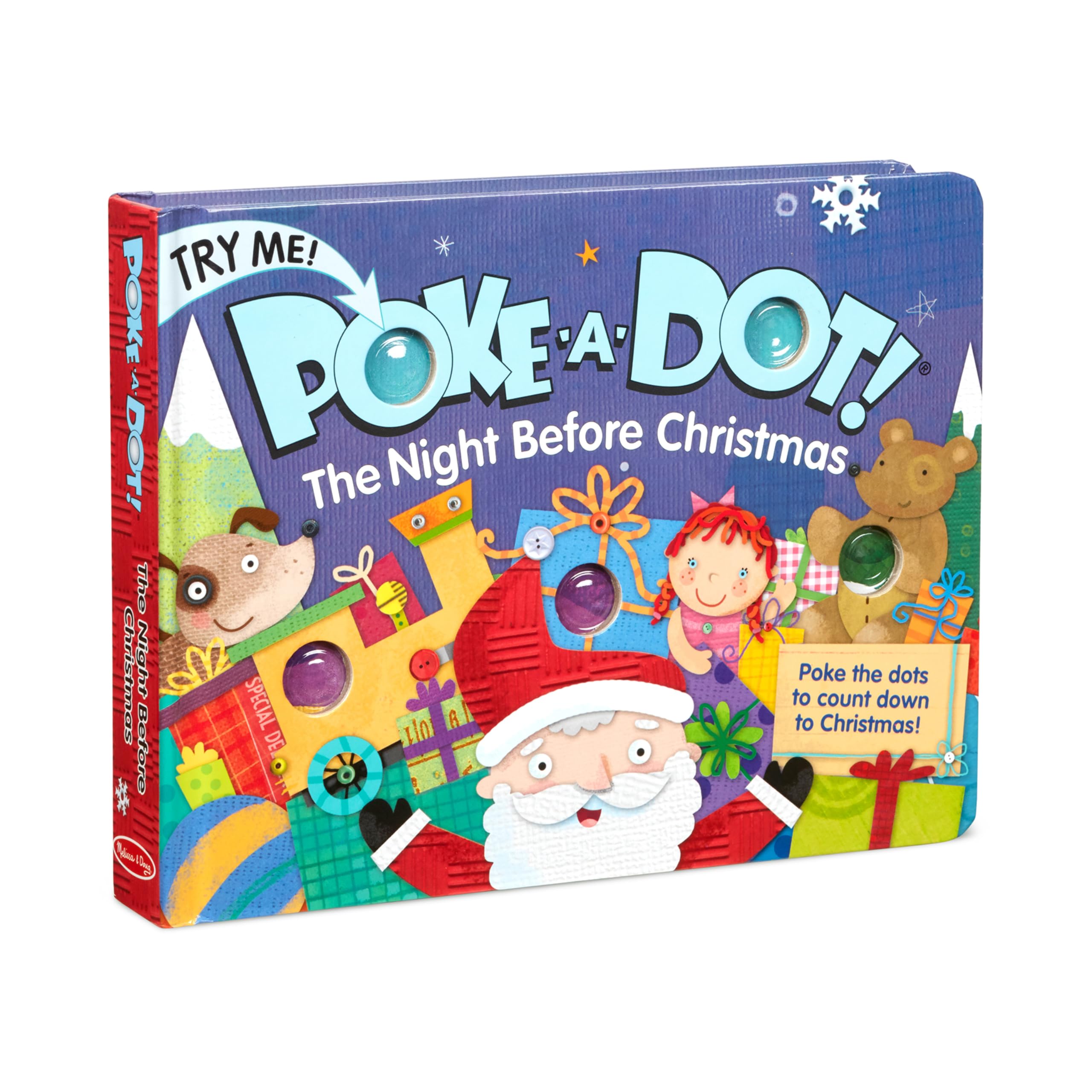 Melissa & Doug Children's Book - Poke-a-Dot:The Night Before Christmas (Board Book with Buttons to Pop) Pop It Fun for Ages 3+
