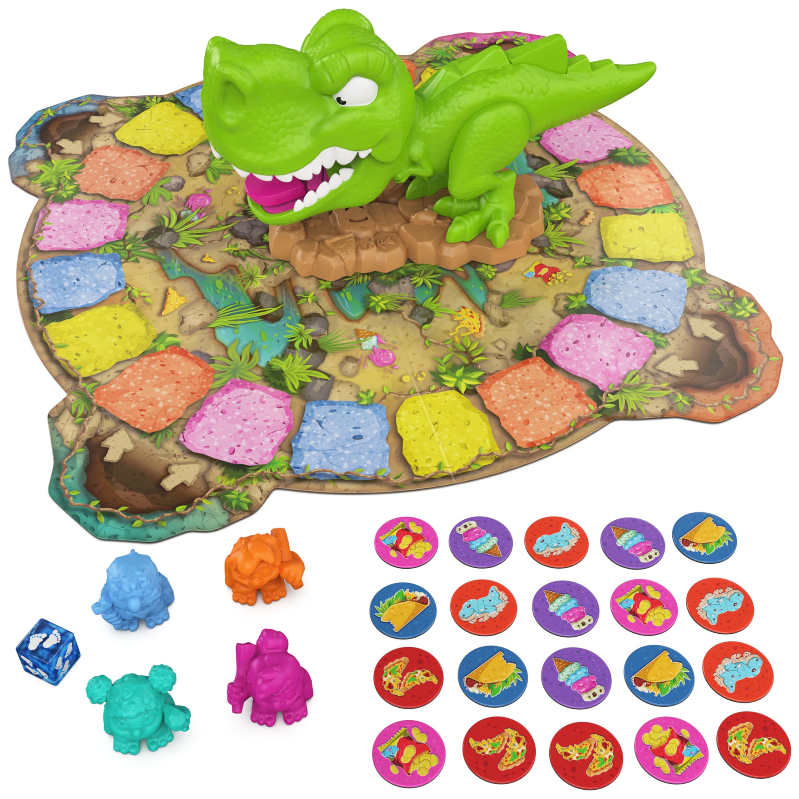 Spin Master Games, Snack-O-Saurus Rex Board Game, Kids Game, Funny Family Game, Fun Games, Family Game Night, Christmas Gifts for Kids, for Ages 5+