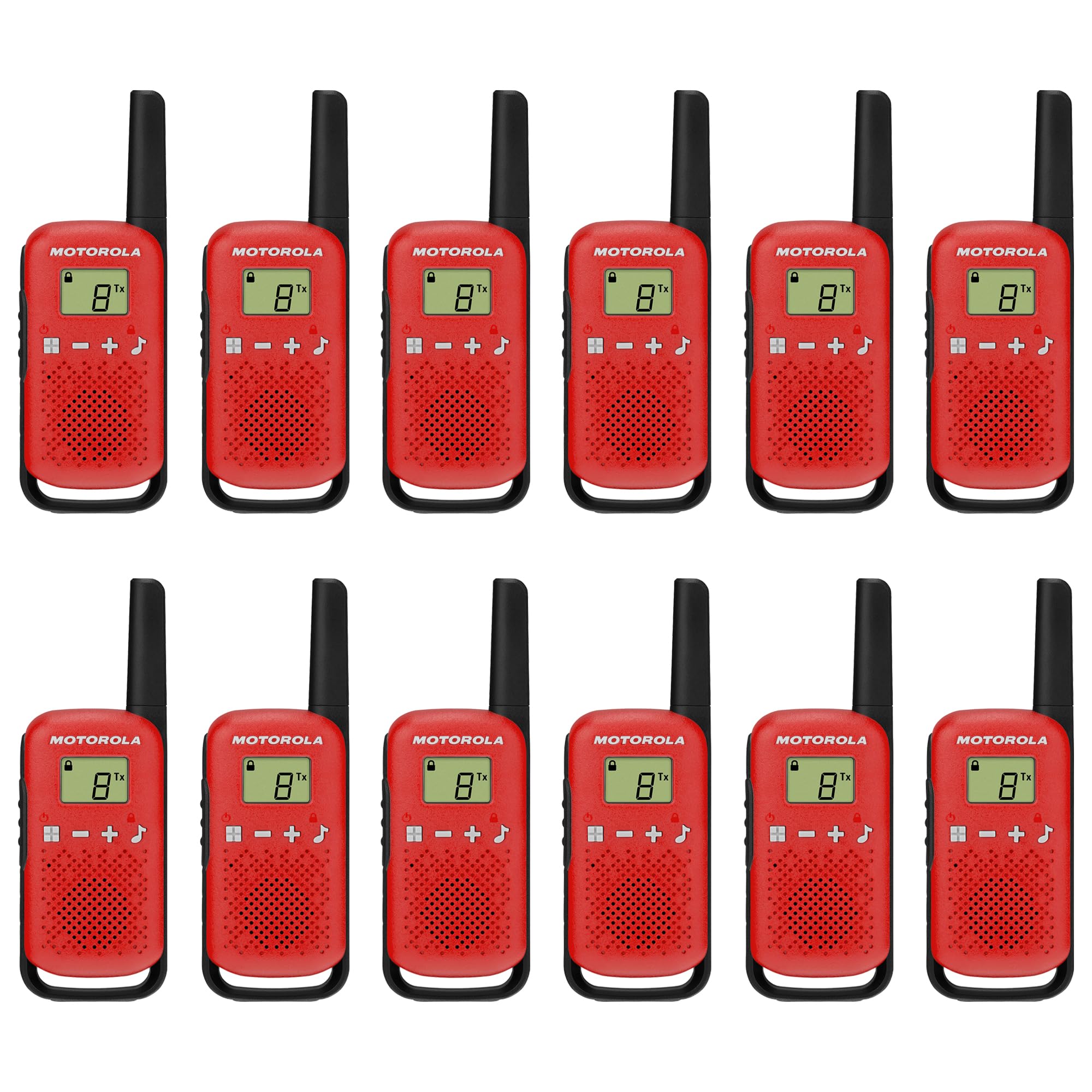 Motorola Solutions T110 16 mi. Two-Way Portable Radio 12-Pack