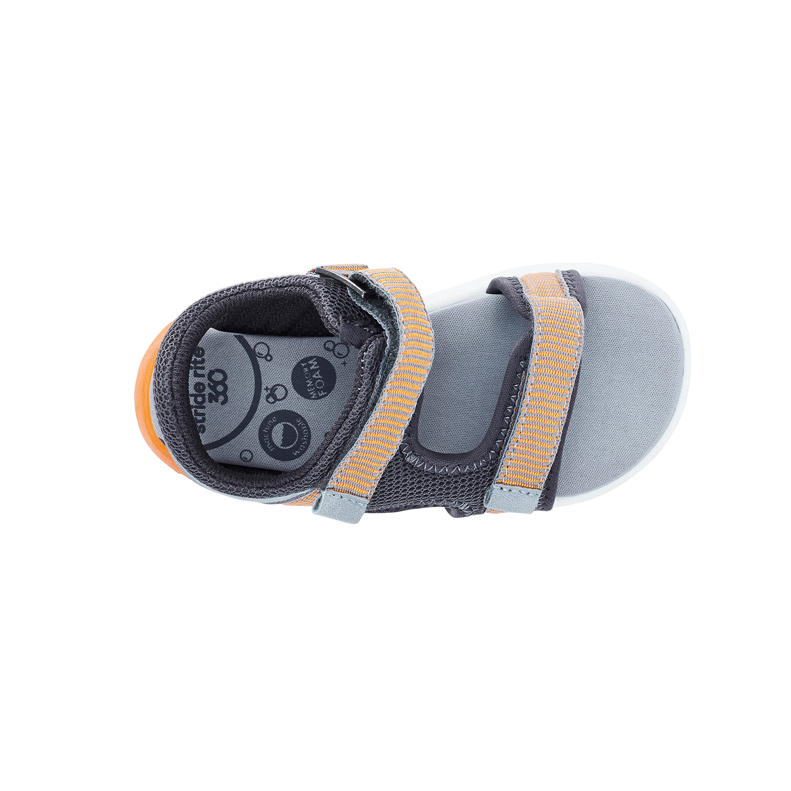 Stride Rite 360 Boys Vinnie Light Up Sandal, Orange, 8 Toddler