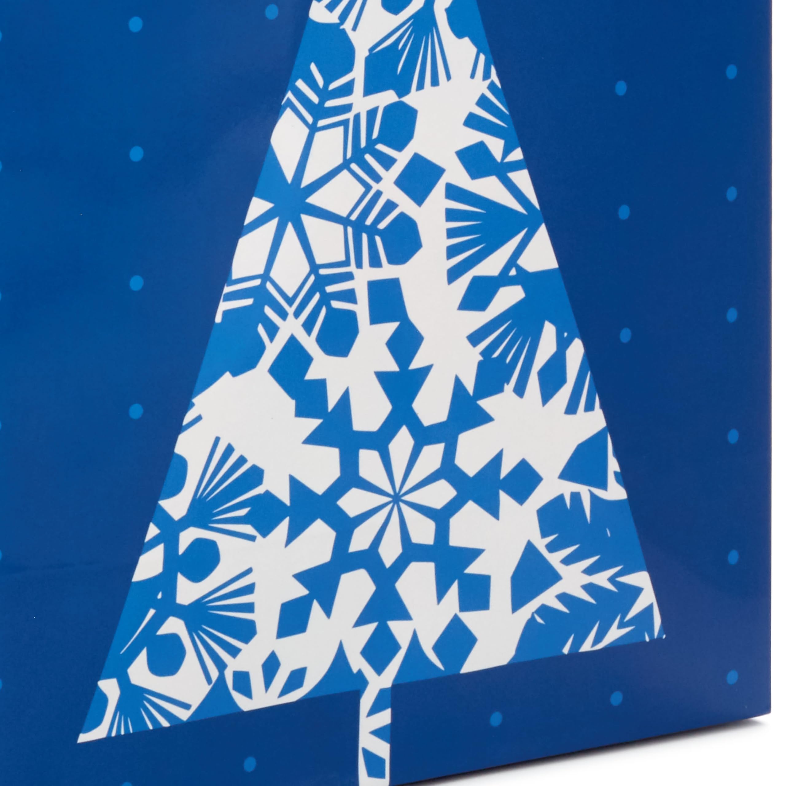 Image Arts Assorted Christmas Gift Bags Bulk - Blue Plaid, Snowman, Deer, Tree, Snowflakes (16 Bags: 6 Small 5", 6 Medium 8", 2 Large 11", 2 XL 14") for Holiday Parties, Hanukkah, Weddings