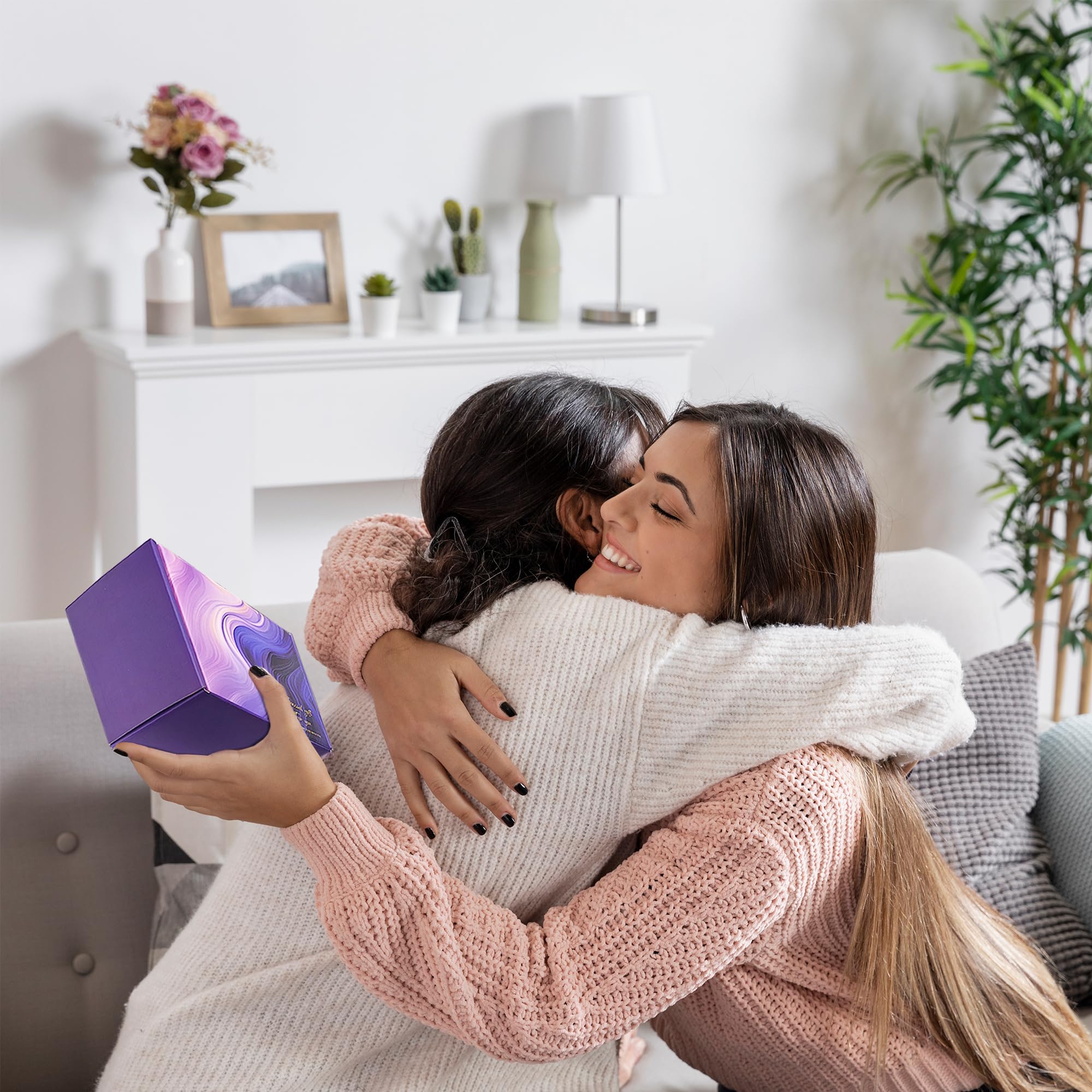 Gifts for Women, Mom, Wife, Girlfriend, Sister, Her - Happy Birthday Gifts, Mothers Day Gifts - Personalized Lavender Relaxation Gift Baskets Set for Women