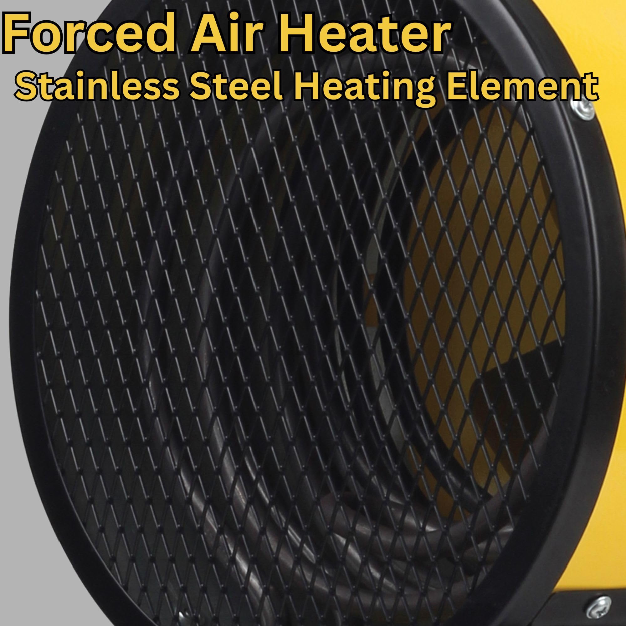 Dura Heat EUH5000 Electric Forced Air Heater 16,400 Btu, Yellow