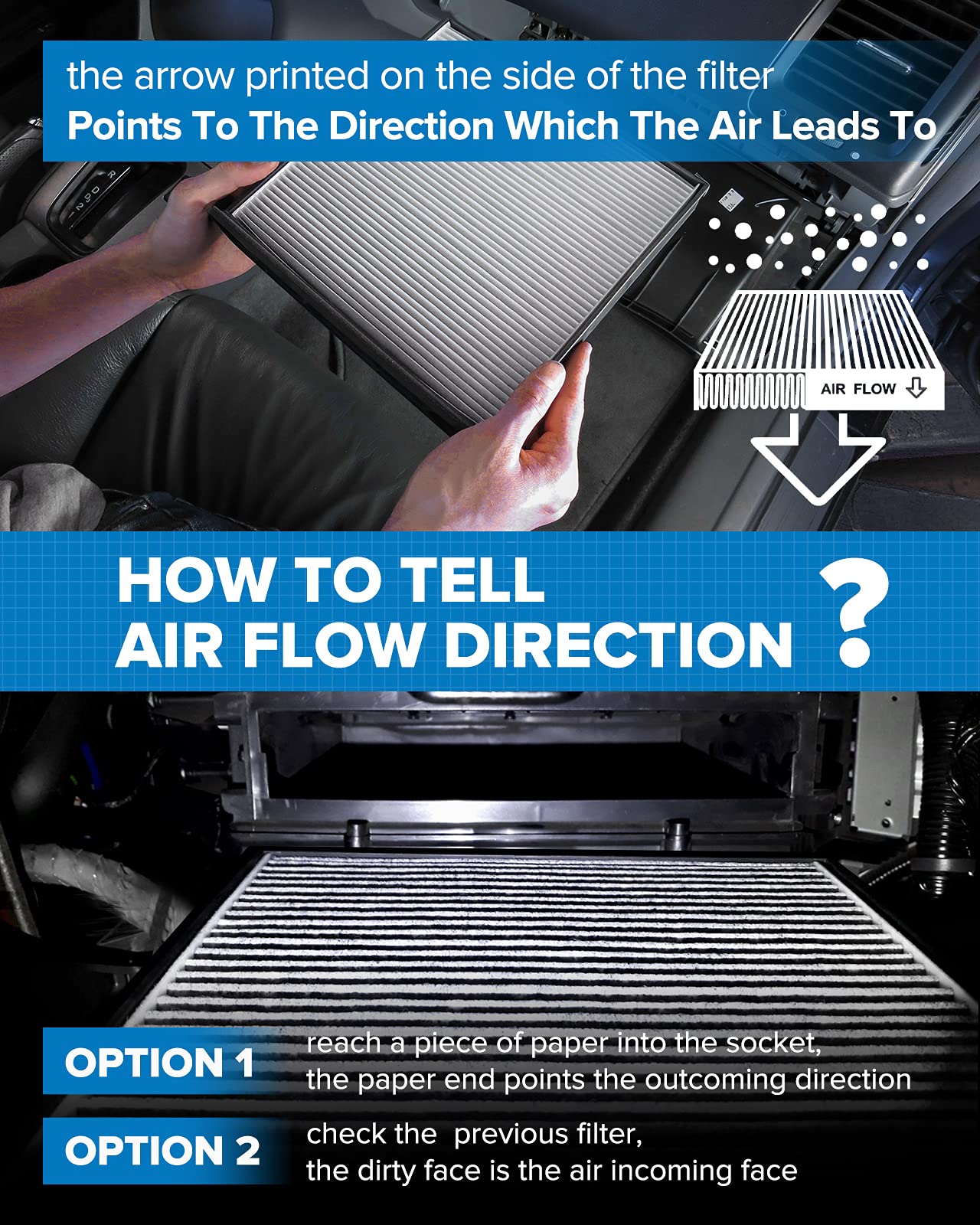 PHILTOP Cabin Air Filter, Replacement for CF10285 CP285 4Runner Camry Corolla Tundra Highlander Avalon Prius Sequoia IS250 RX350, Premium Cabin Filter with Activated Carbon Filter Up Dust Pollen Odor