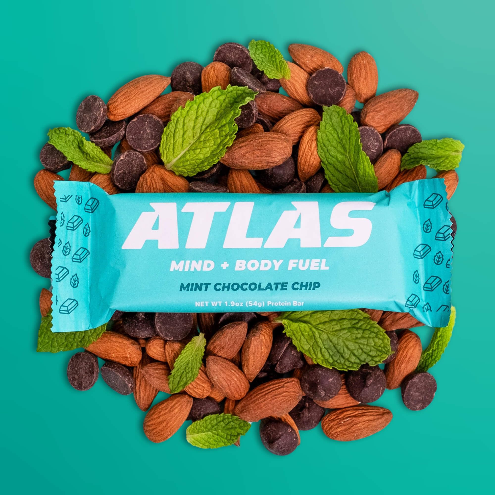 Atlas Protein Bar, 20g Protein, 1g Sugar, Clean Ingredients, Gluten Free (Whey Variety, 12 Count (Pack of 1))