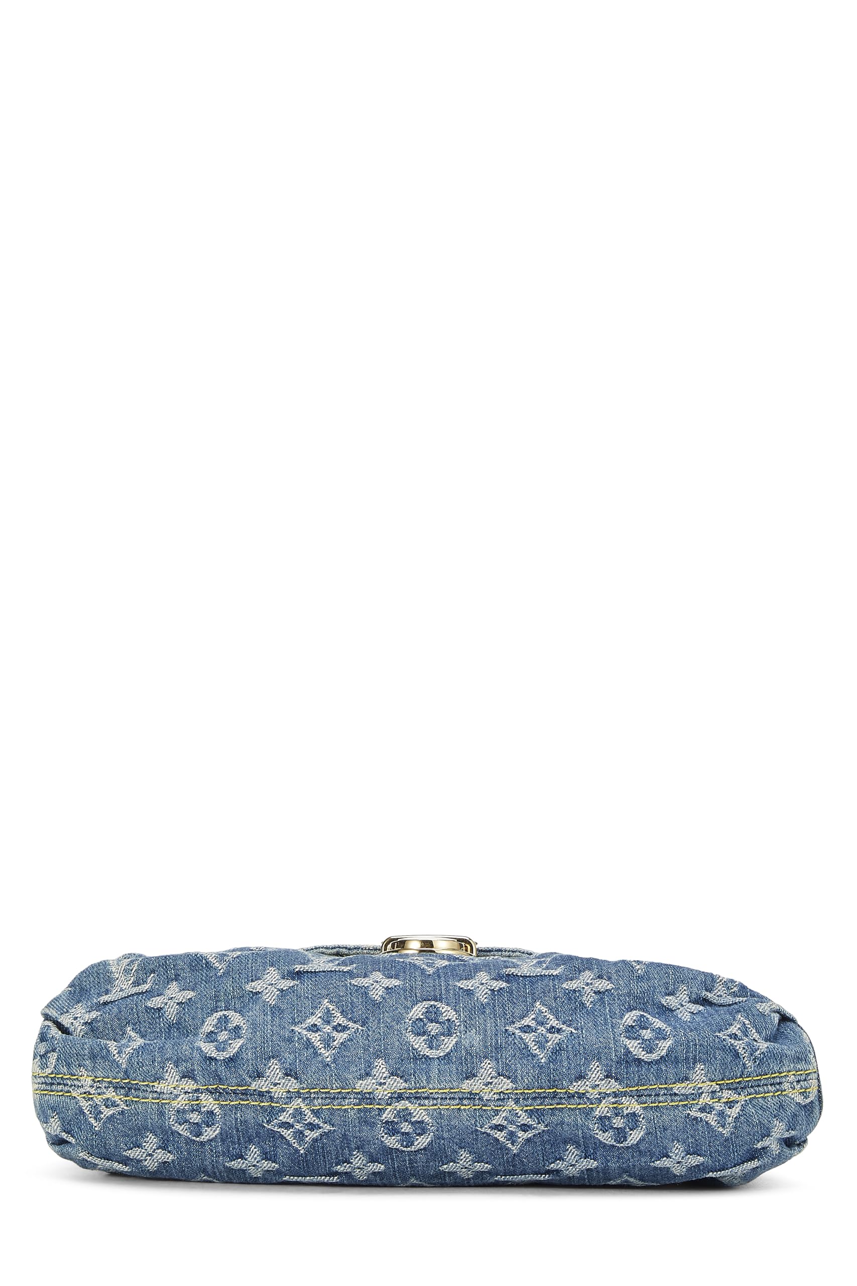 Louis Vuitton, Pre-Loved Blue Monogram Denim Pleaty Mini, Blue