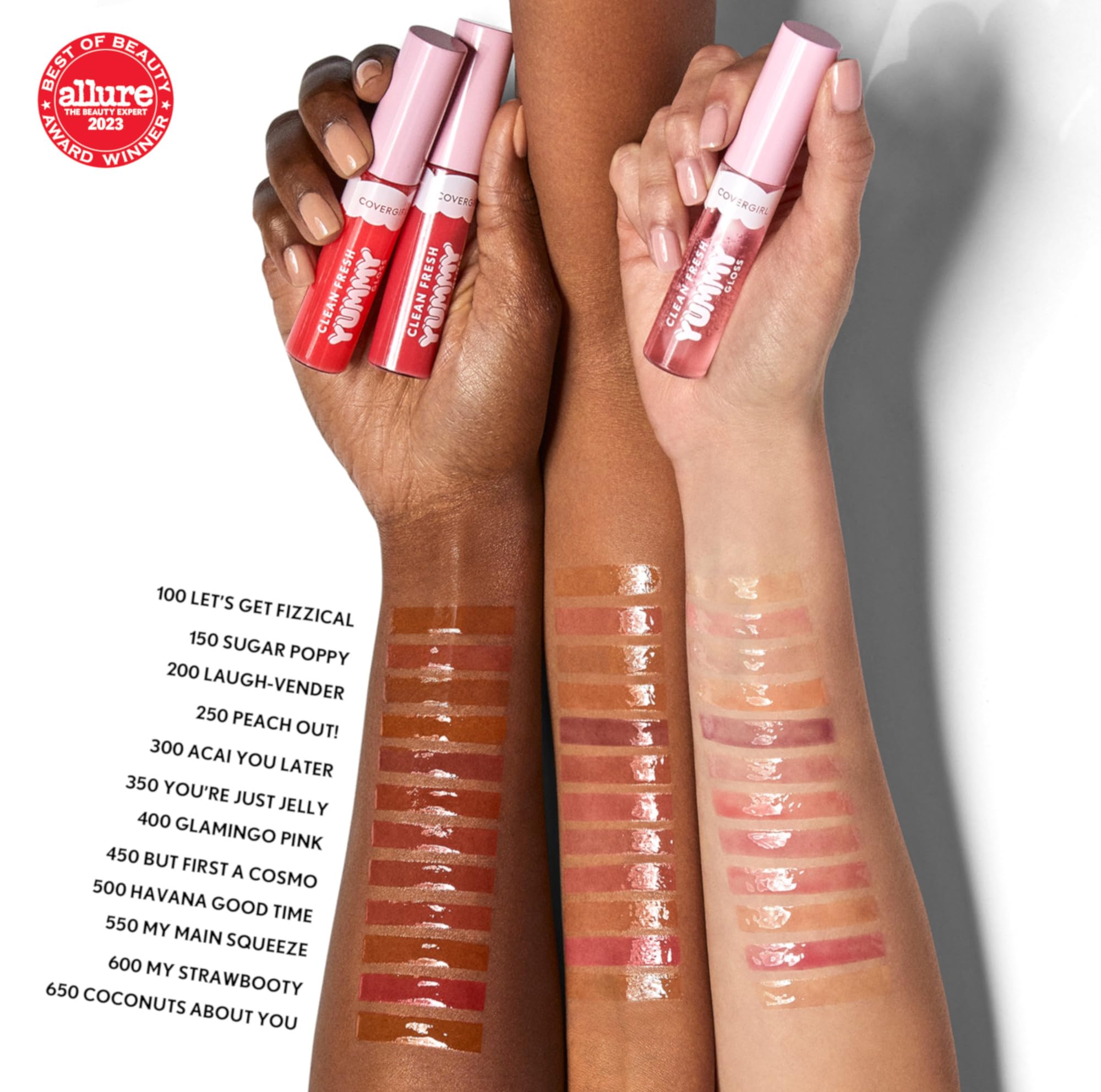 COVERGIRL Clean Fresh Yummy Gloss – Lip Gloss, Sheer, Natural Scents, Vegan Formula - Havana Good Time