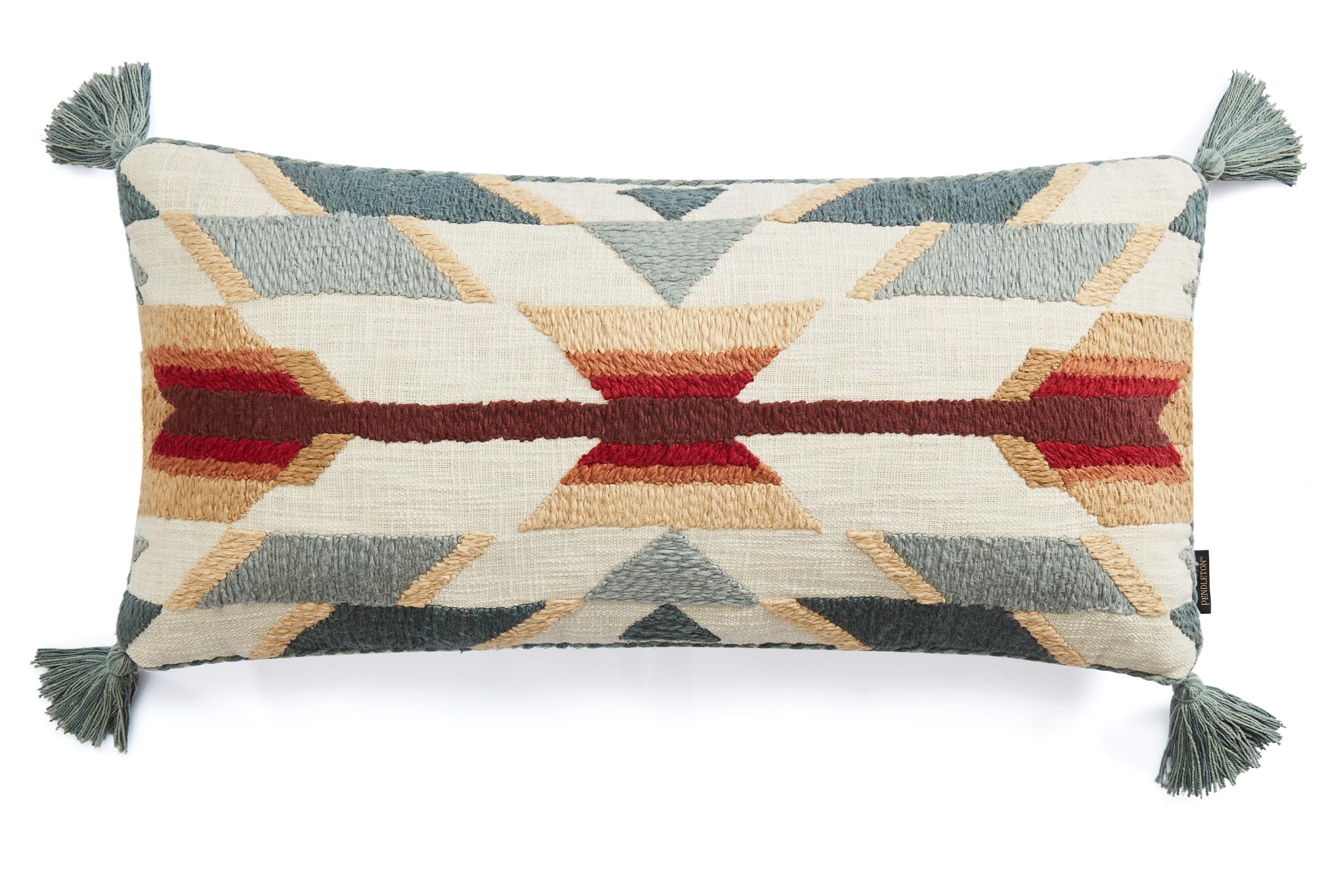 PENDLETON 31810 Prairie Trail Hug Throw Pillow, 14x30 inches, Slate