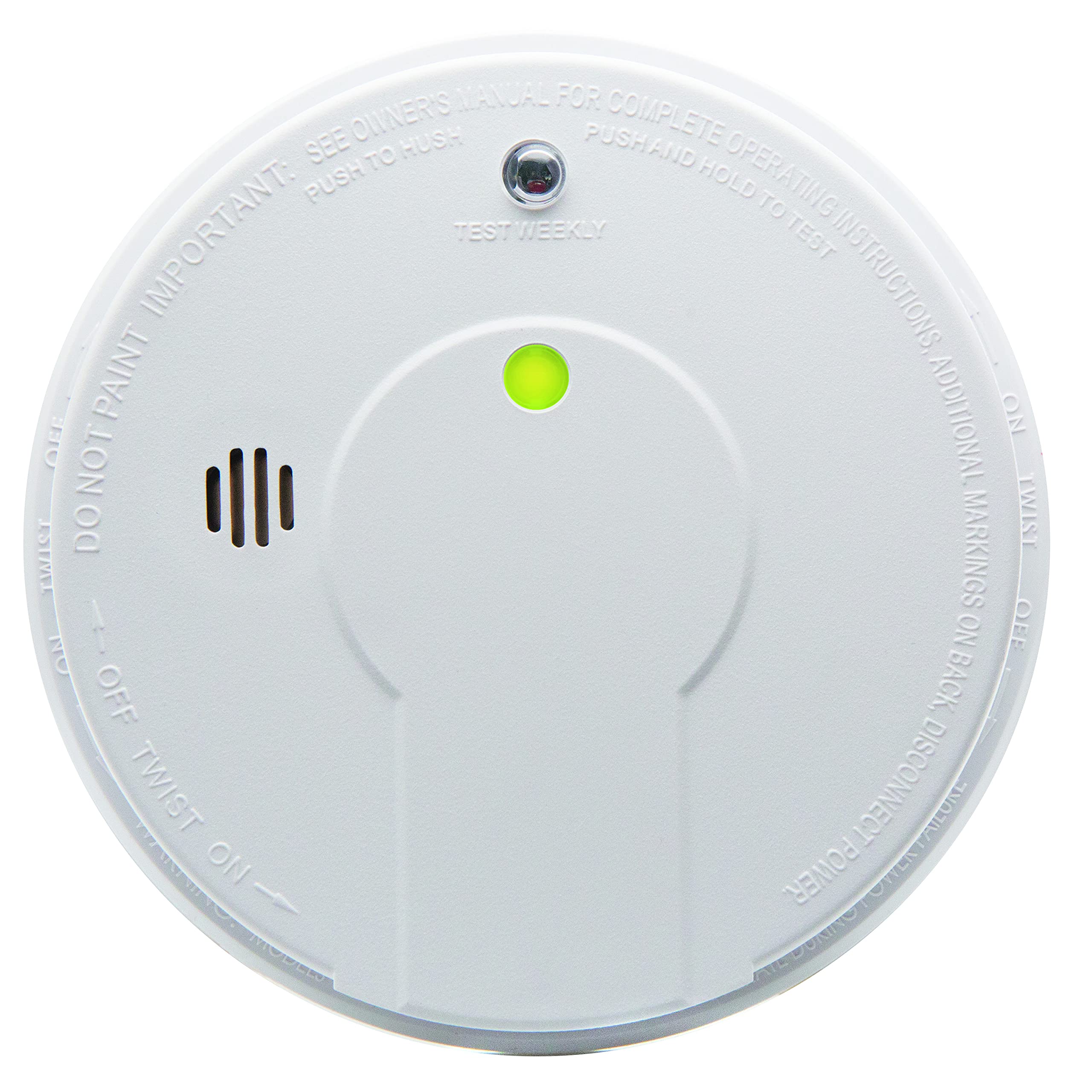 Kidde Hardwired Smoke Detector with 9-Volt Battery Backup, Photoelectric Smoke Alarm, Battery Included