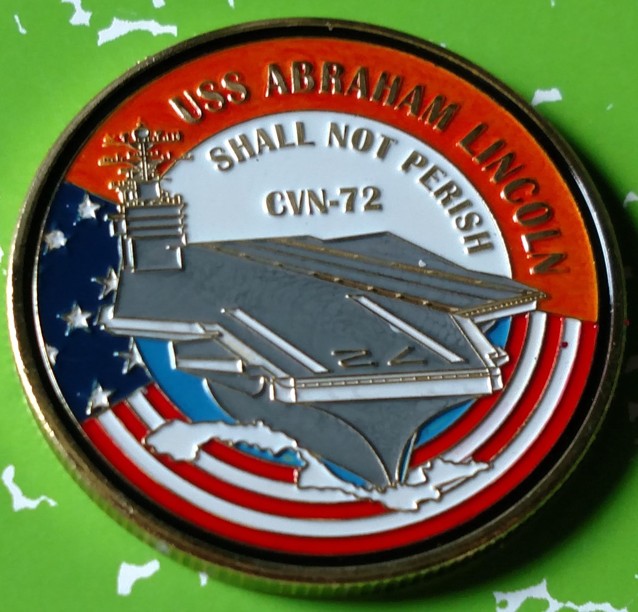 Navy USS Lincoln CVN-72#1143 Military Challenge Coin