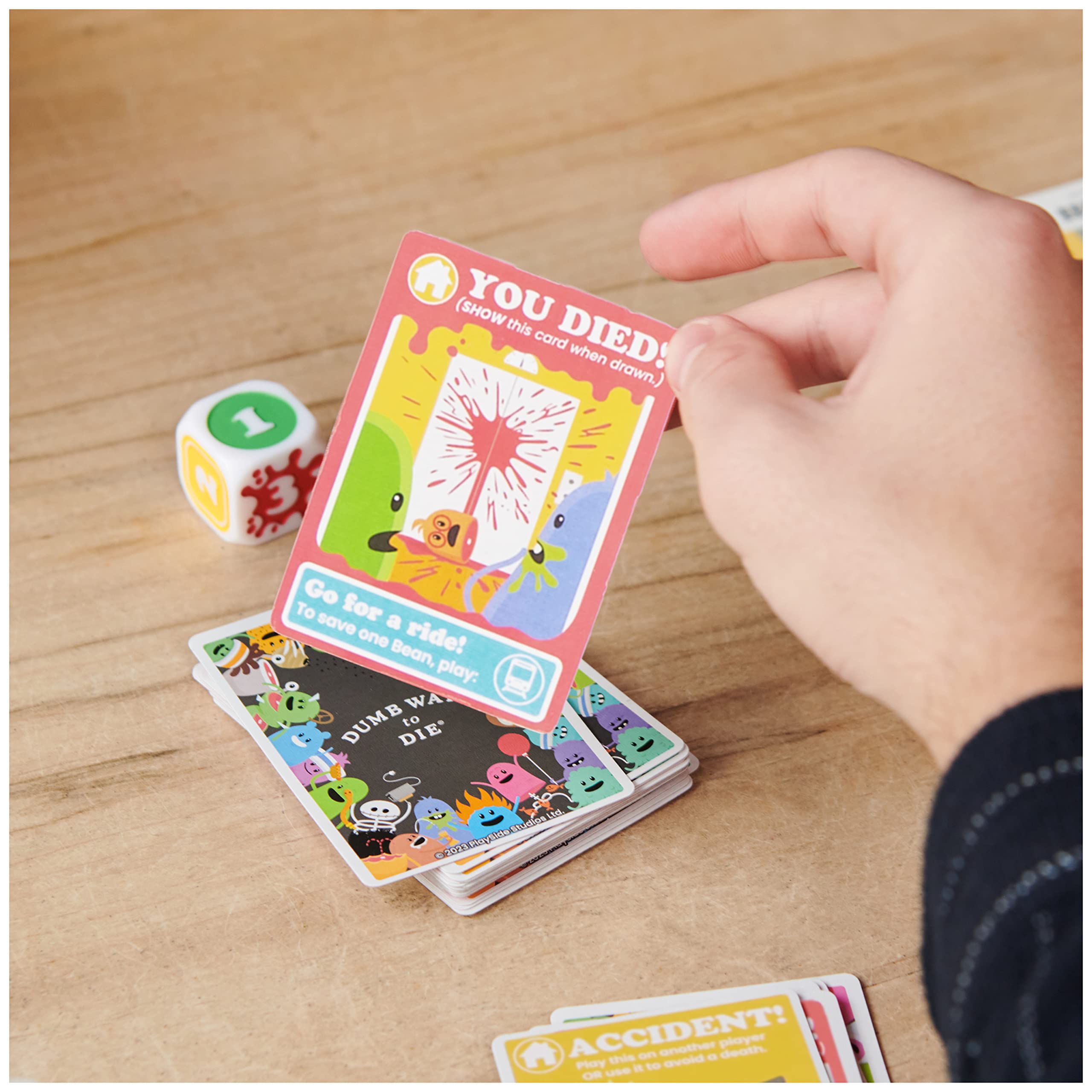 Spin Master Games, Dumb Ways to Die, The Viral Hit Card Game for College, Birthday Games, Friendsgiving Game, Party Games, Fun Games, for Ages 12+