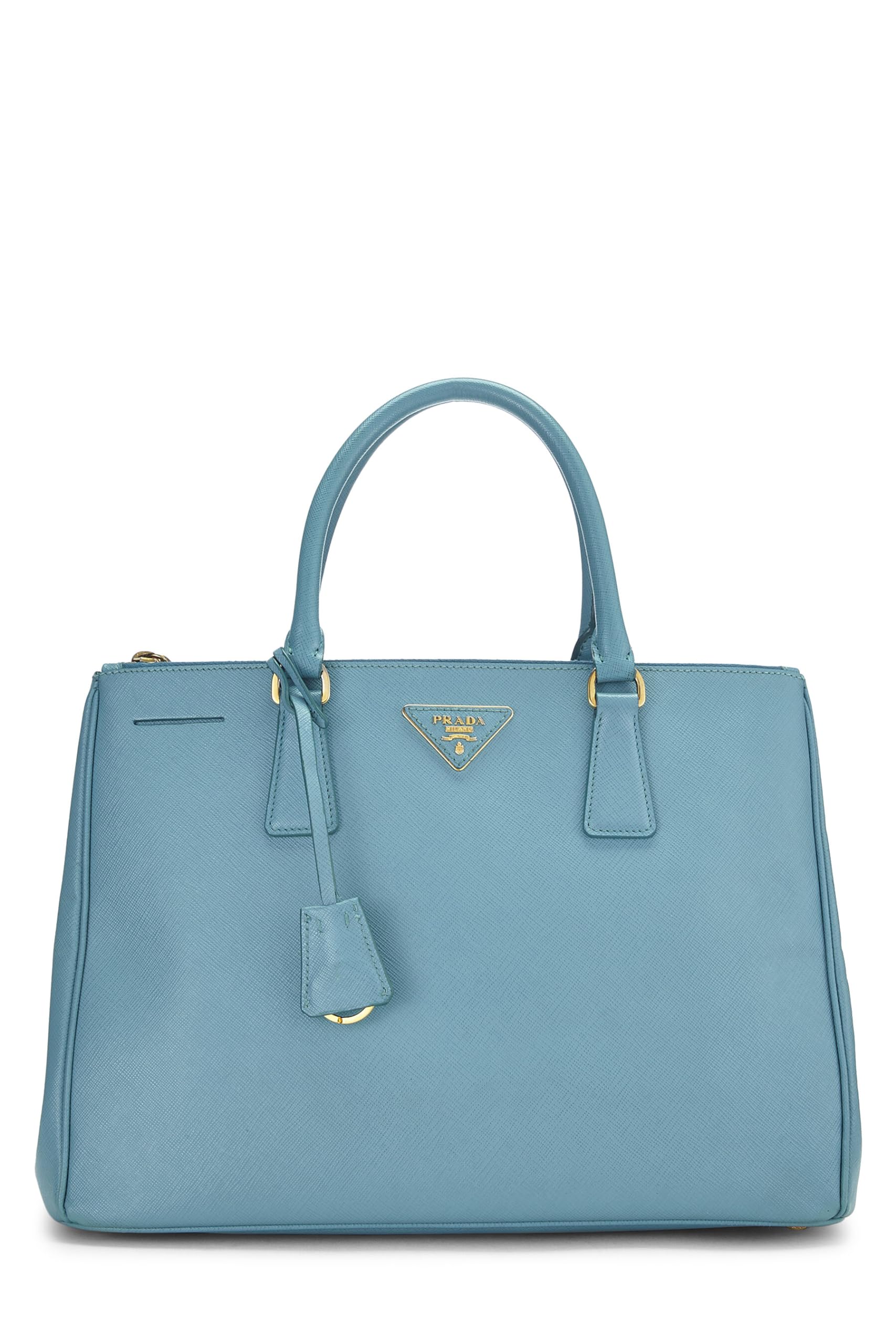 Prada, Pre-Loved Blue Saffiano Executive Tote Medium, Blue