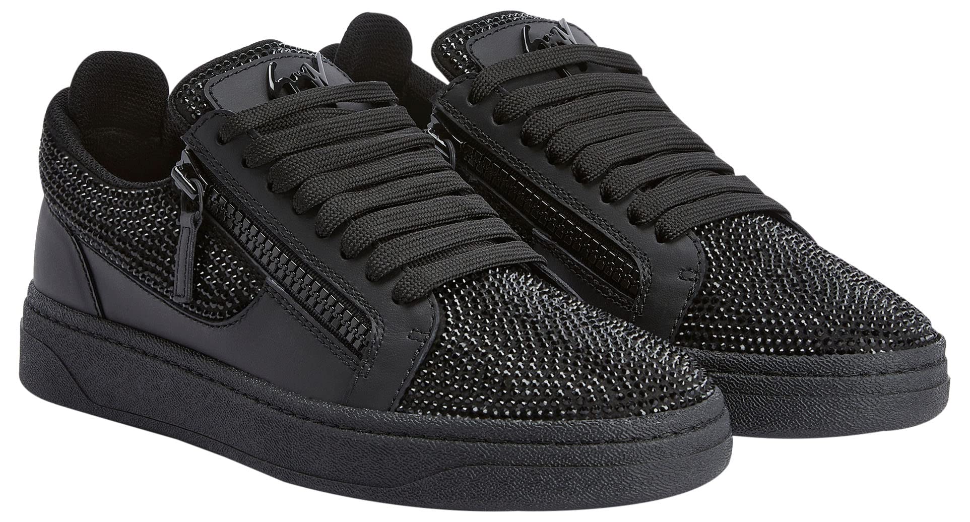 Giuseppe Zanotti, Gz94 Low-Top Sneakers Leather, 8, Black