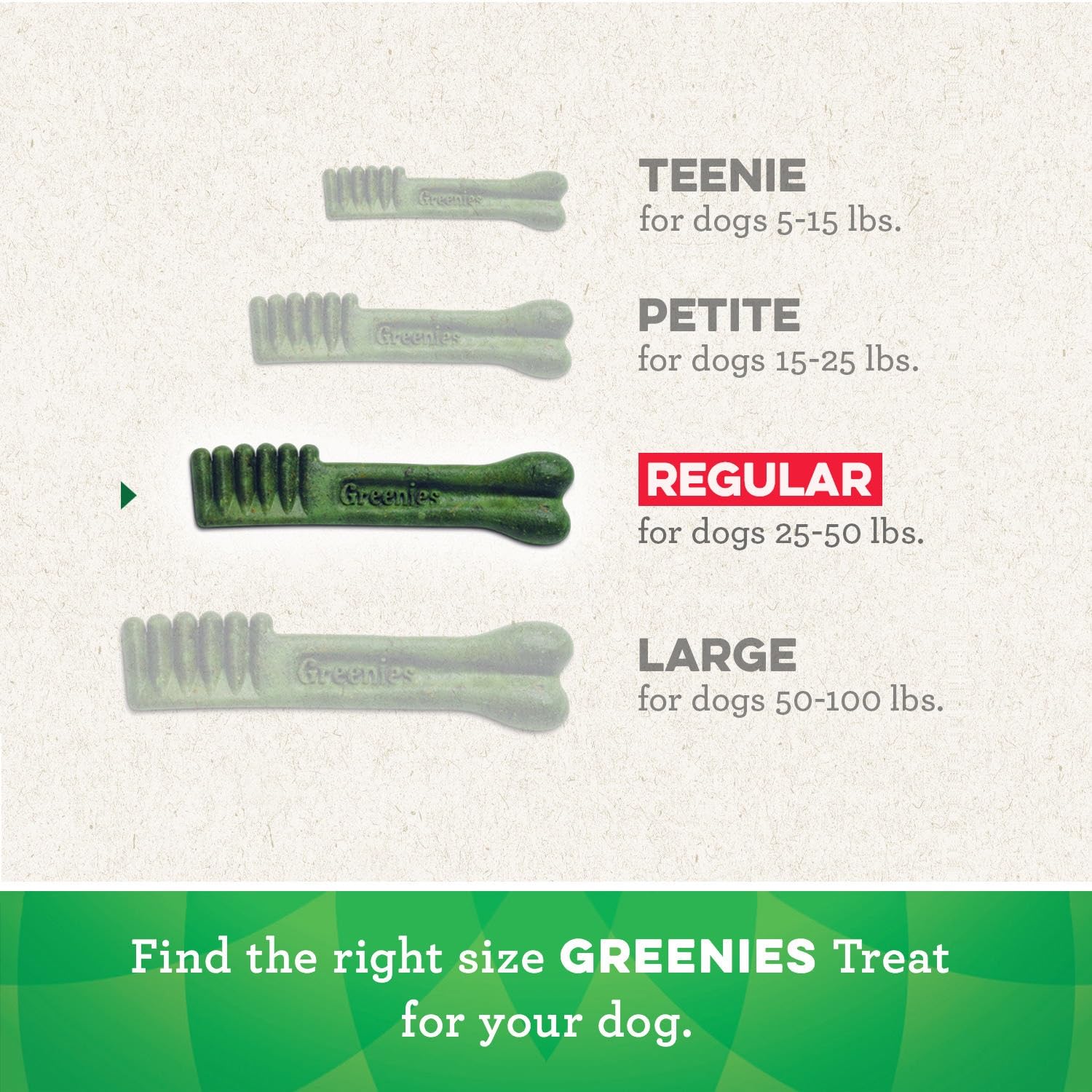 Greenies Regular Natural Dental Care Dog Treats Fresh Flavor, 12 oz. Pack (12 Treats)