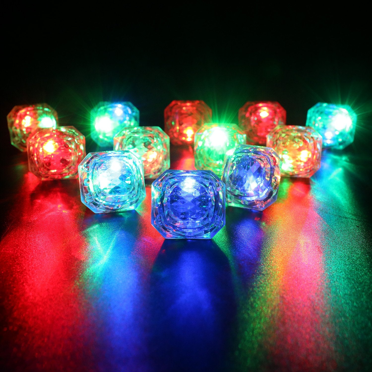 Konsait Flashing Led Light up Rings Bachelorette Party Favors Toys Grow in The Dark Party Suppiles Diamond Bling Rings for Birthday Weddings Bridal Shower Decorations (13pcs)