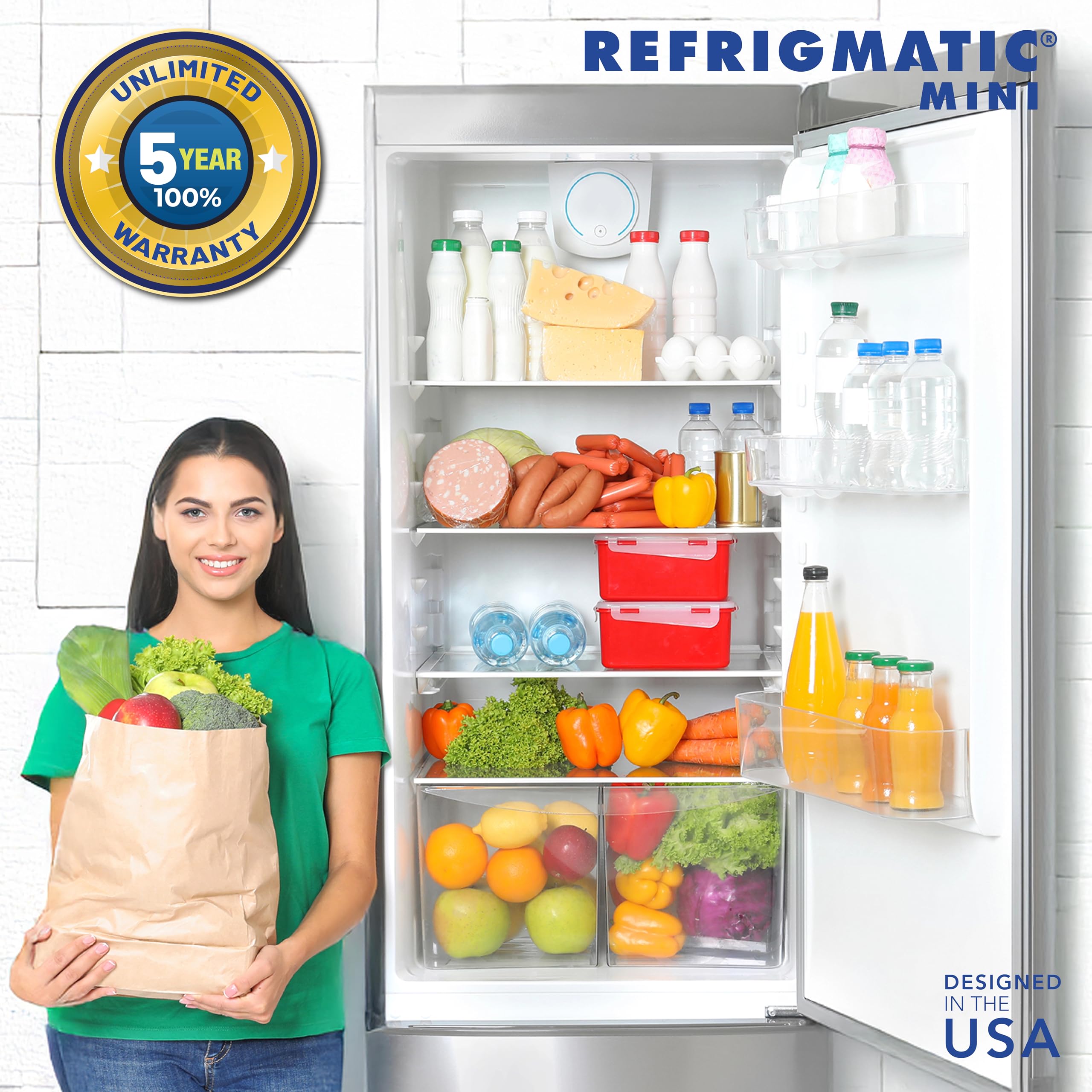 Refrigmatic WS-36300 Electronic Voltage & Surge Protector for Refrigerators Up to 27 cu. ft. Protect Your Refrigerator Against High and Low Voltage, Brownouts and Spikes, (2 Pack)
