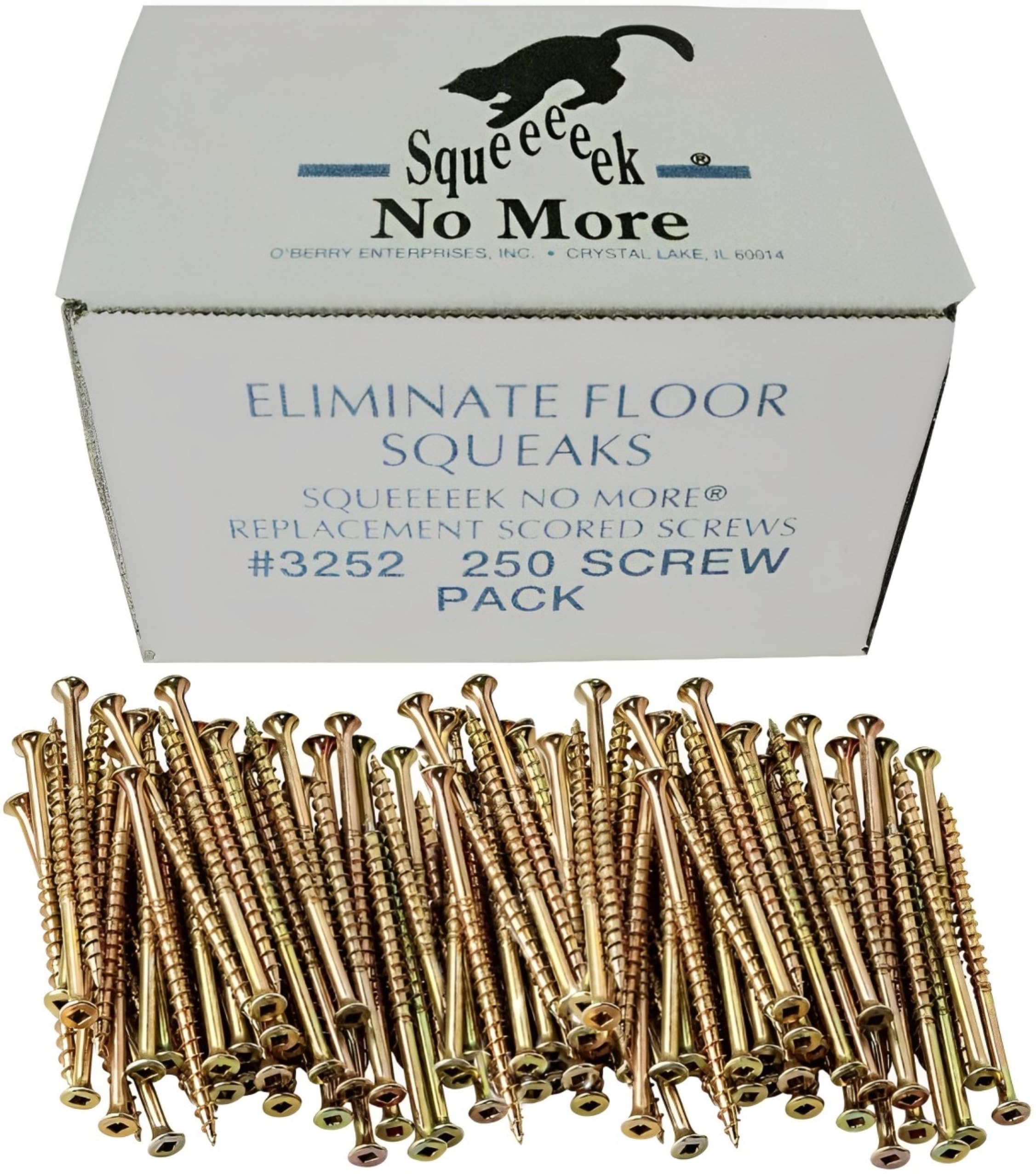 Squeeek No More - Squeaky Floor Repair Replacement Screws (250) - Squeaky Floor Repair