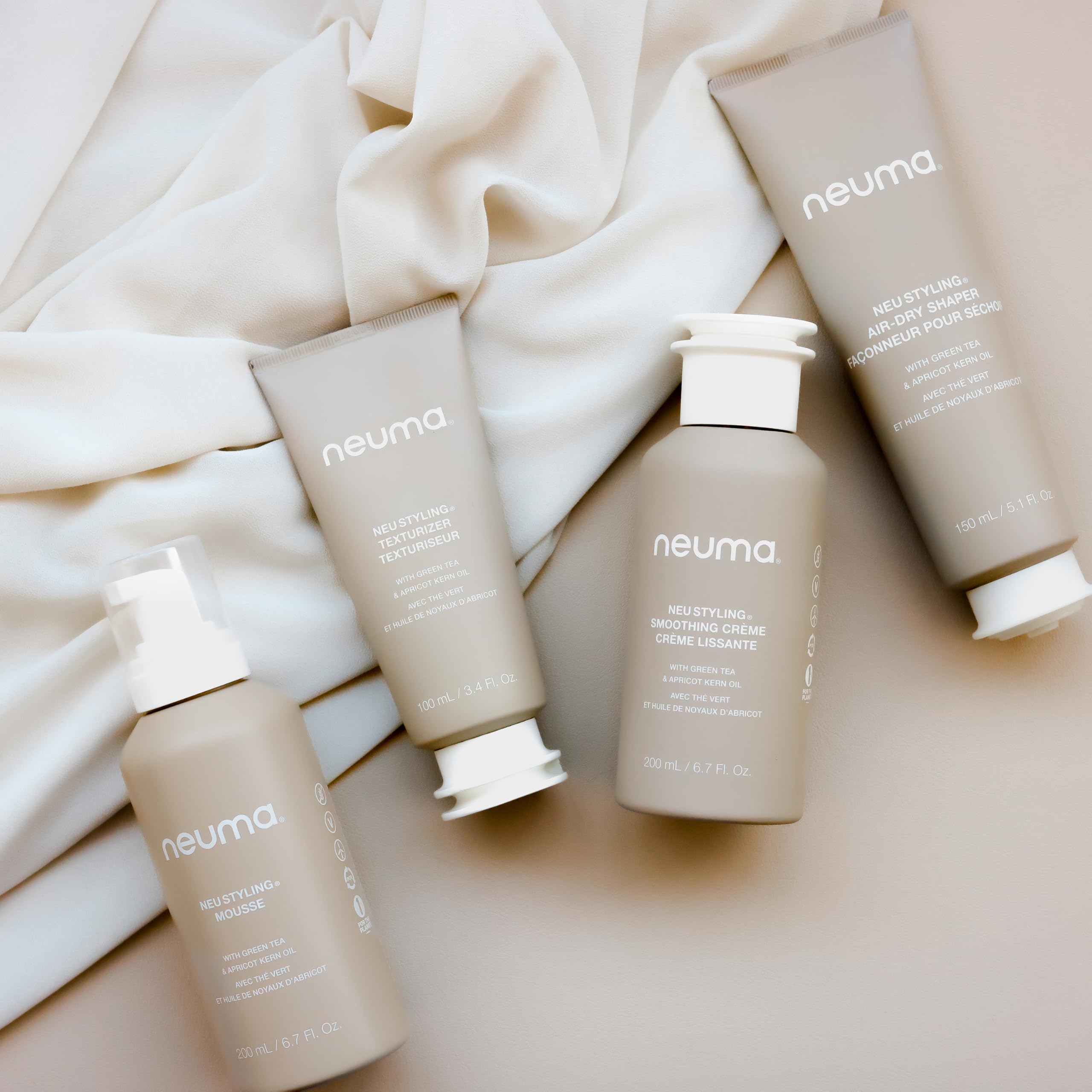 NEUMA Neu Styling Smoothing Crème 6.7 Fl. Oz. Anti-Frizz Styling Cream with Lavender, Mandarin & Vanilla Scent, Hair Smoothing Cream