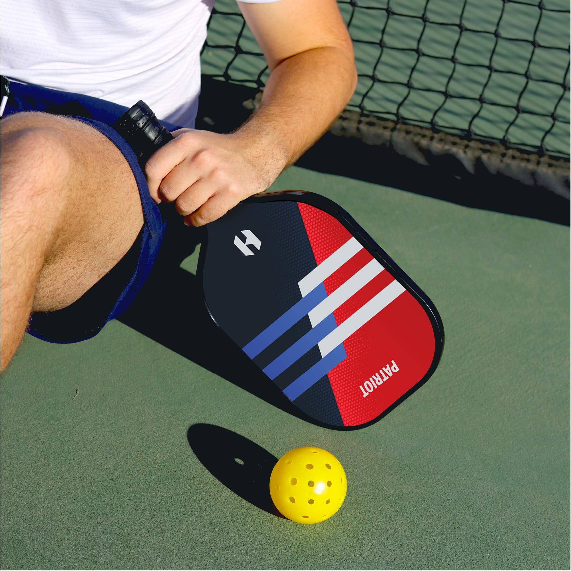 Helium Pickleball Paddles Set of 4 - USAPA Certified - Graphite Fiberglass Surface, Lightweight Honeycomb Core