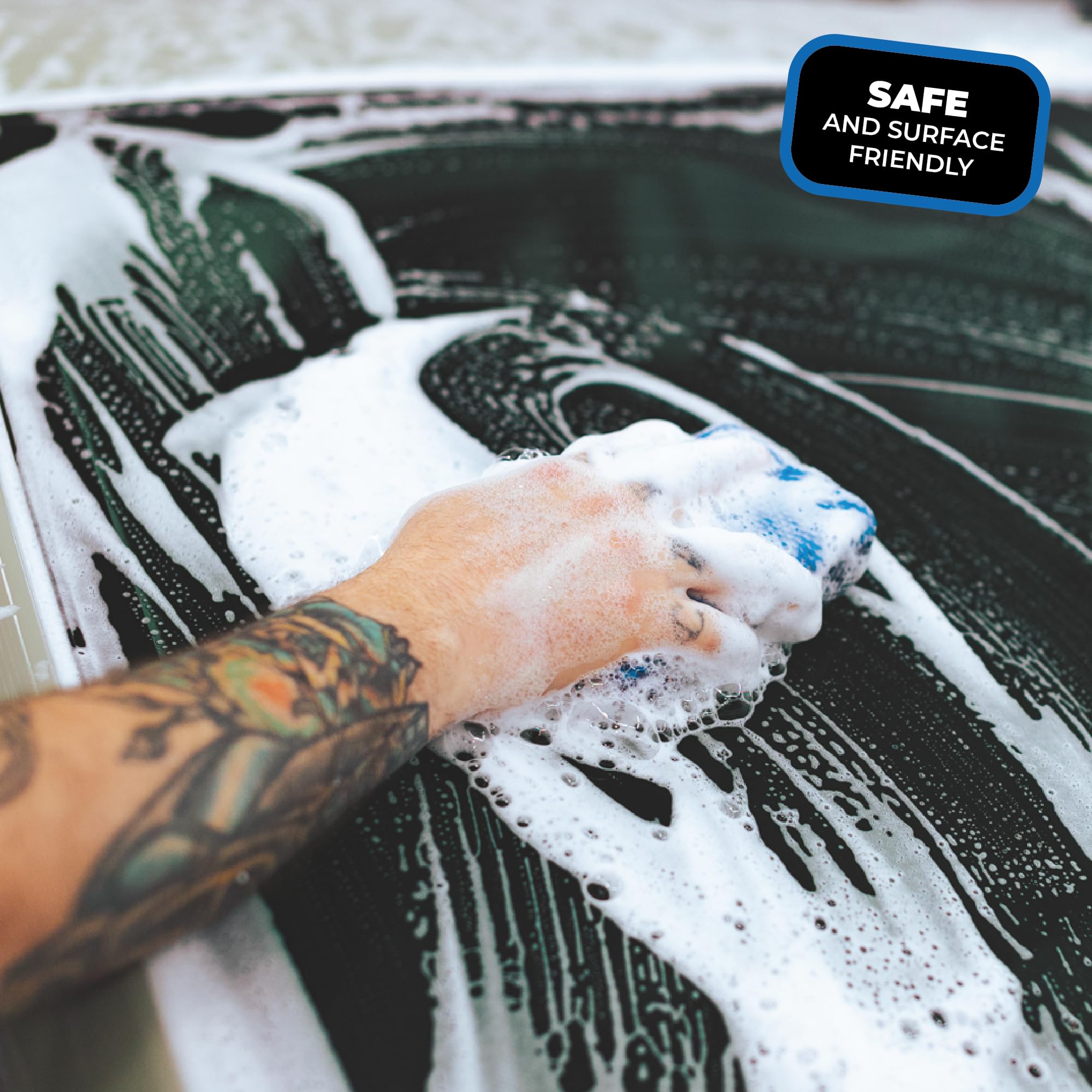 The Rag Company - Ultra Clay Scrubber - Fast and Effective Removal of Paint Contaminants, Light Overspray, and More; Dual Sided Design for Scrubbing and Clay Work; Deep Clean Glass (2-Pack)