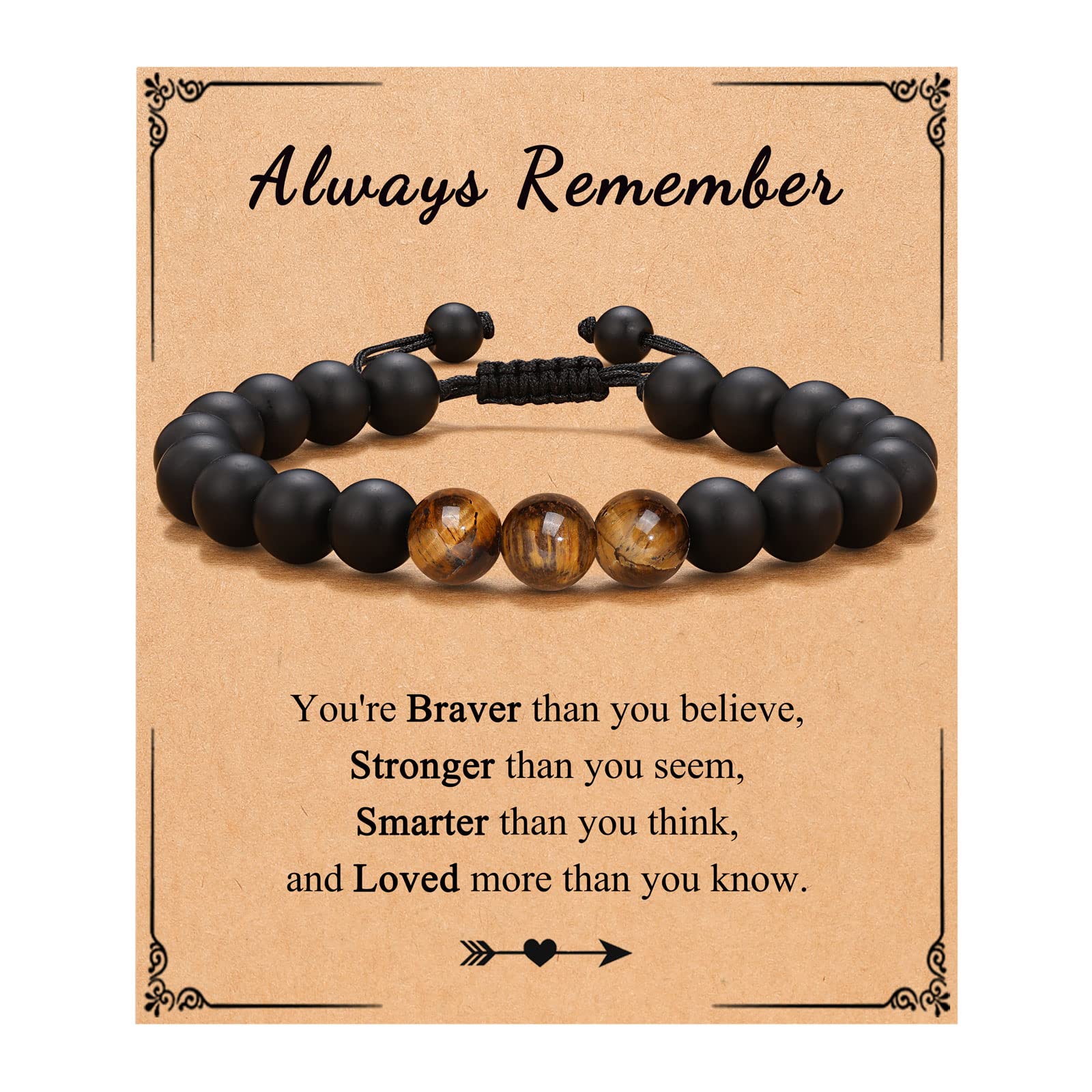 UNGENT THEM Teen Boy Gifts Ideas 13 14 15 16 18 8 10 11 12 Year Old Birthday Graduation Confirmation Easter Valentine's Day Christmas Stocking Stuffers for Kids Teens Teenage Boys Bracelet