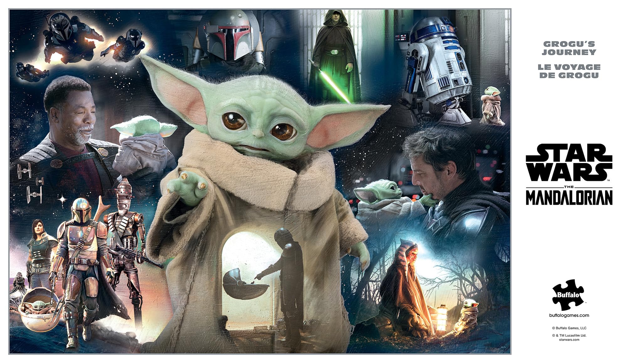 Buffalo Games - Silver Select - Star Wars - Grogu's Journey - 2000 Piece Jigsaw Puzzle for Adults Challenging Puzzle Perfect for Game Nights