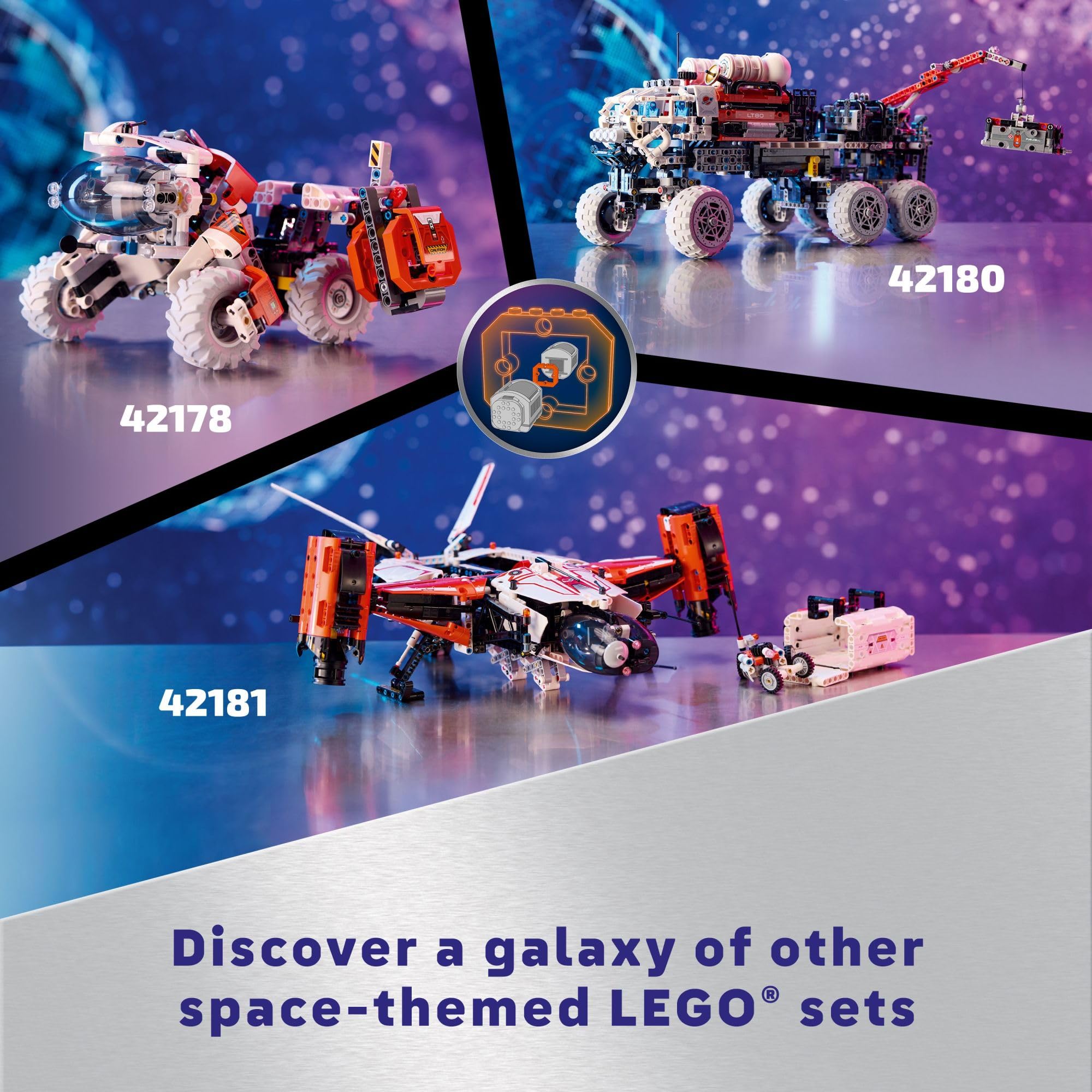 LEGO Technic VTOL Heavy Cargo Spaceship LT81, Space Gift Idea for Kids, Space Theme Toy, Vehicle Building Playset for Imaginative Play, Spaceship Toy for 10 Year Olds, 42181