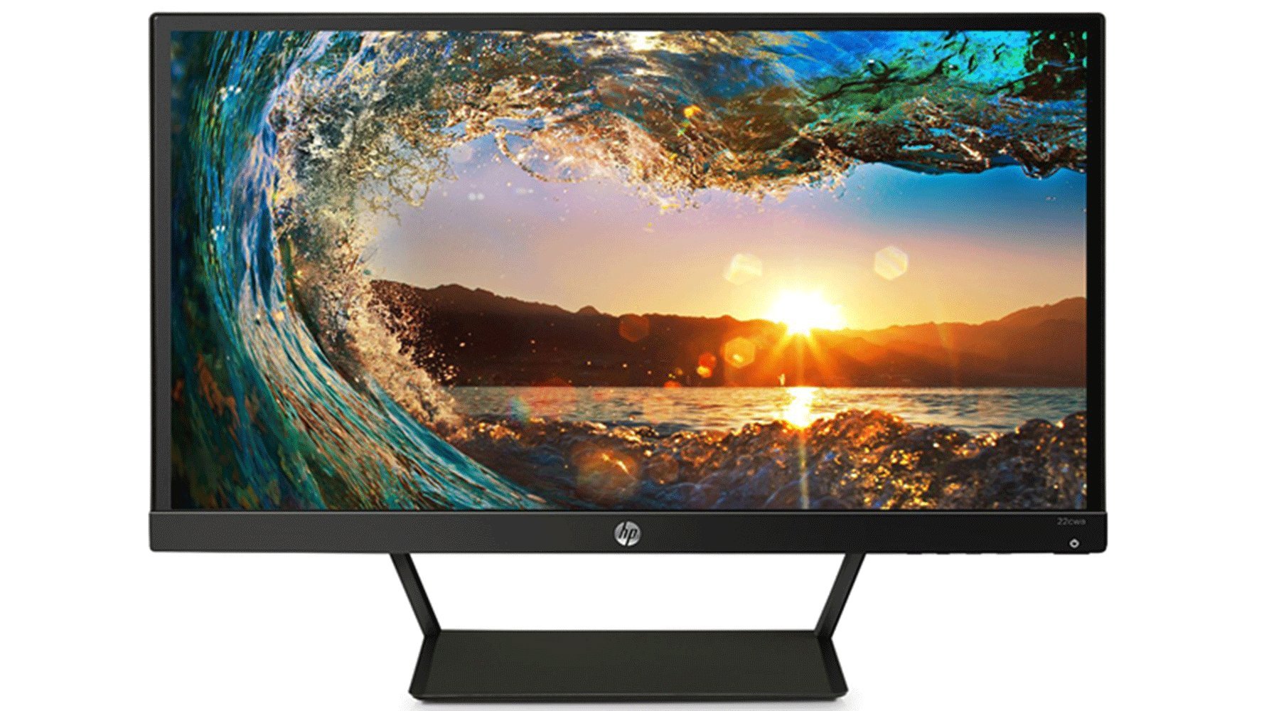 HP Pavilion 22cwa 21.5-Inch Full HD 1080p IPS LED Monitor, Tilt, VGA and HDMI (T4Q59AA) - Black