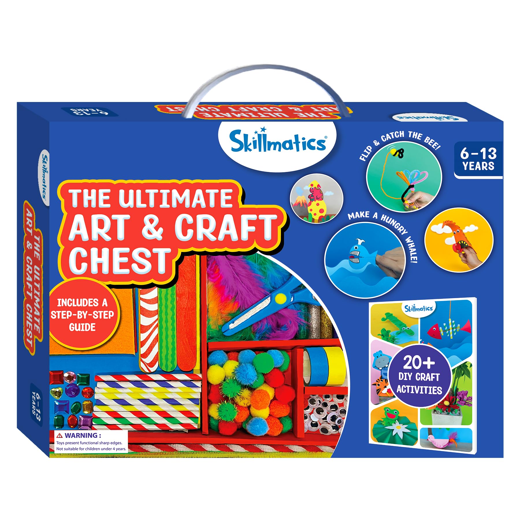 Skillmatics Ultimate Art & Craft Kit for Kids - 2000+ Pieces, DIY Craft Supplies with Step-by-Step Guide, Creative Activity Set & Gifts for Girls & Boys Ages 6, 7, 8, 9, 10, 11, 12, 13