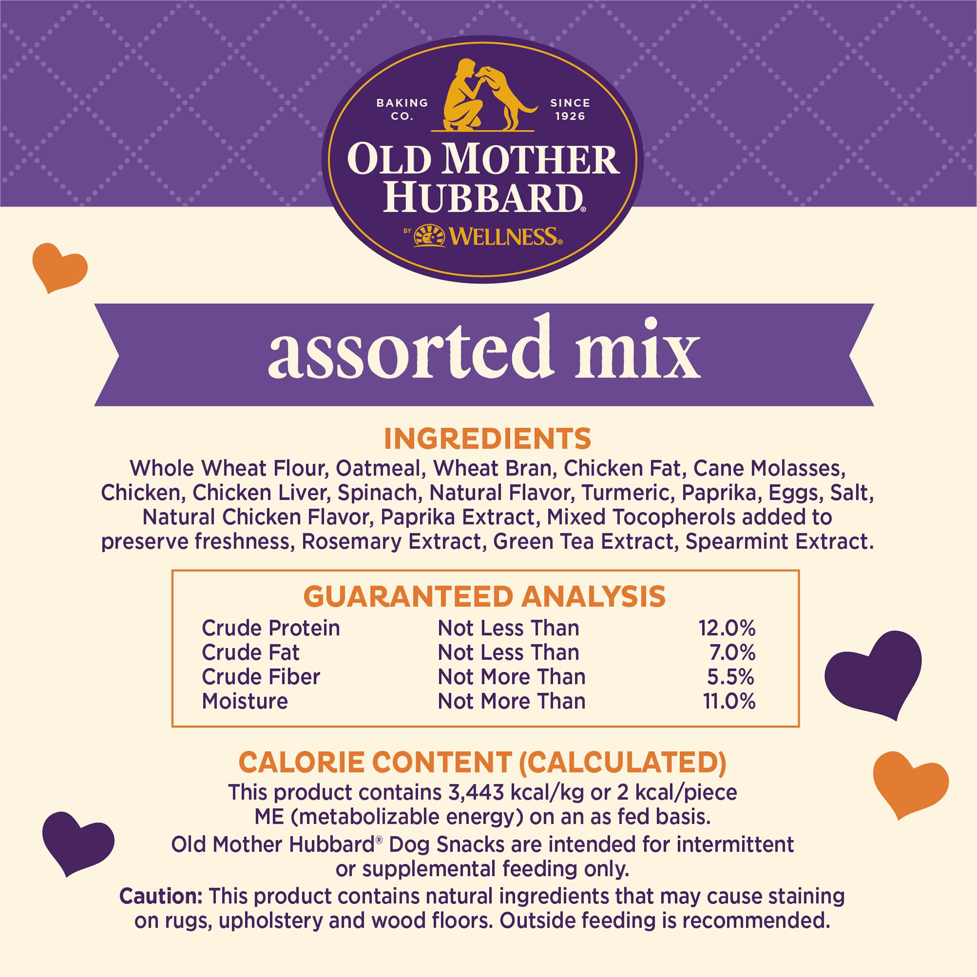 Old Mother Hubbard by Wellness Training Bitz Assorted Mix Natural Dog Treats, Crunchy Oven-Baked Biscuits, Ideal for Training, 8 ounce bag