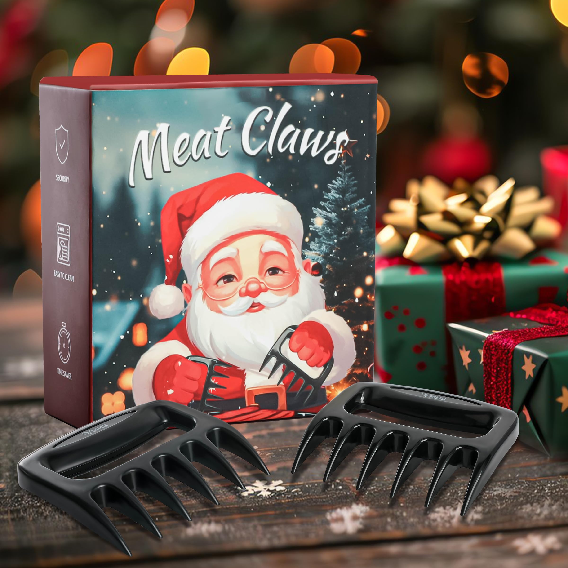 Stocking Stuffers for Adults Men, Meat Shredder Claws, BBQ Grilling Gifts for Men, Shredding Claws for Pulled Pork, Christmas Gifts for Men Women Dad Father Husband