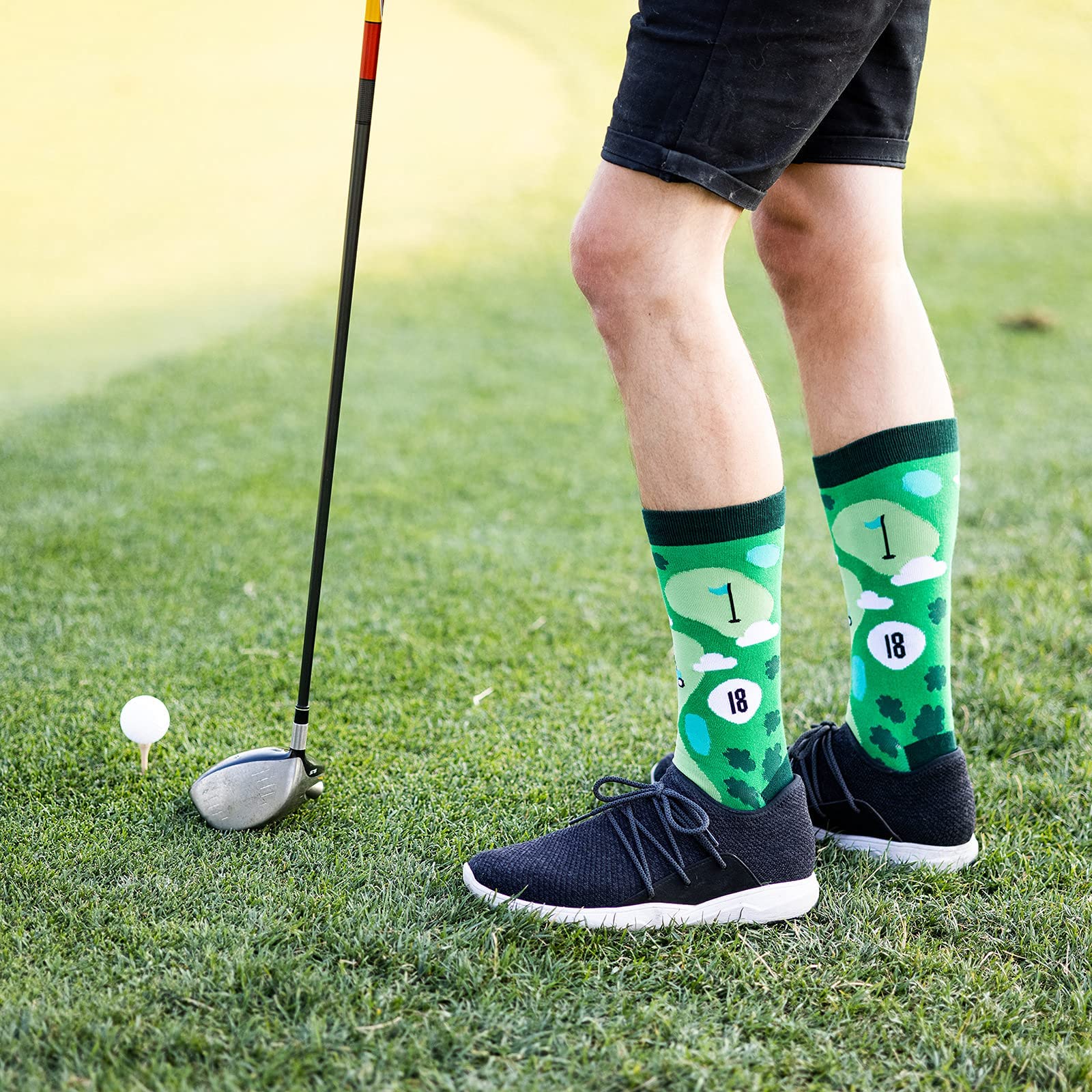 Lavley I'd Rather Be Golfing Socks - Unique Golf Gift Idea for Men - Unisex, One Size