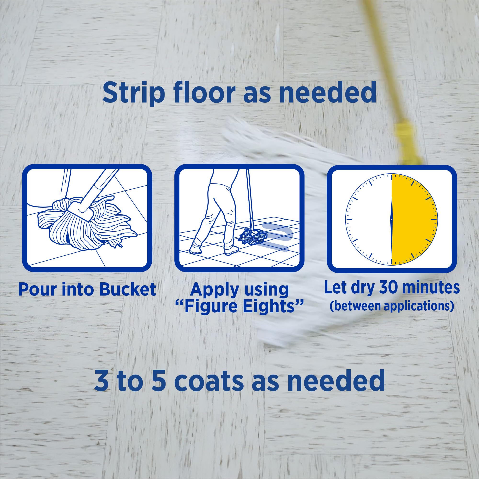 Zep High Traffic Floor Polish - 5 Gal (1 Pail) ZUHTFF5G - Scuff and Slip Resistant Durable Floor Finishing Polish for Vinyl (VCT), Sealed Concrete, Rubber, Tile, and Terrazzo Floors