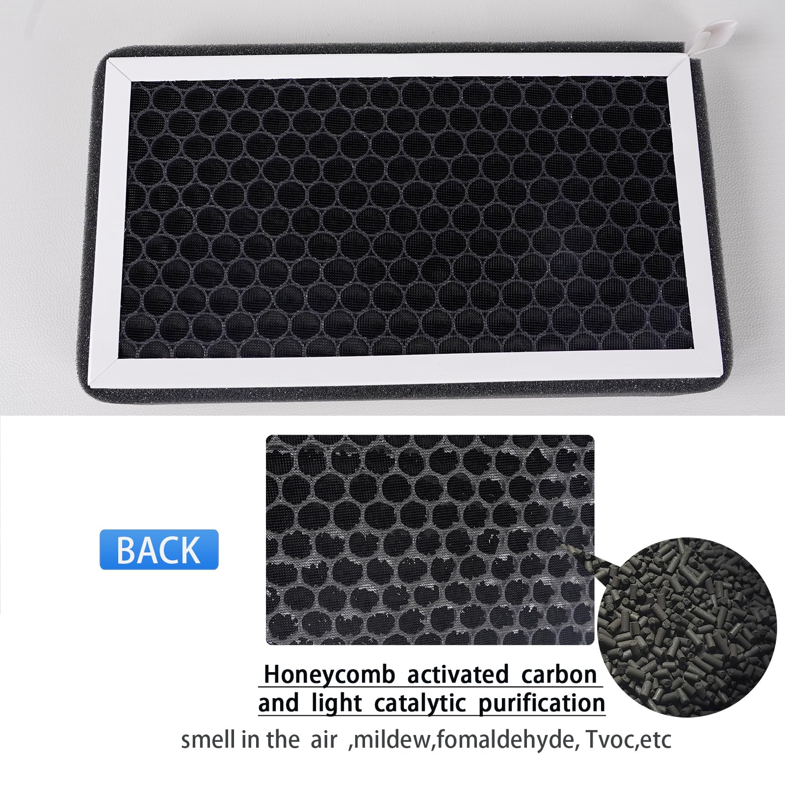 ONSOKU Tesla Model 3 Model Y Cabin Air Filter HEPA Replacement Filter Activated Carbon Tesla Accessories Set of 2 for 2016-2024 Model Y Model 3