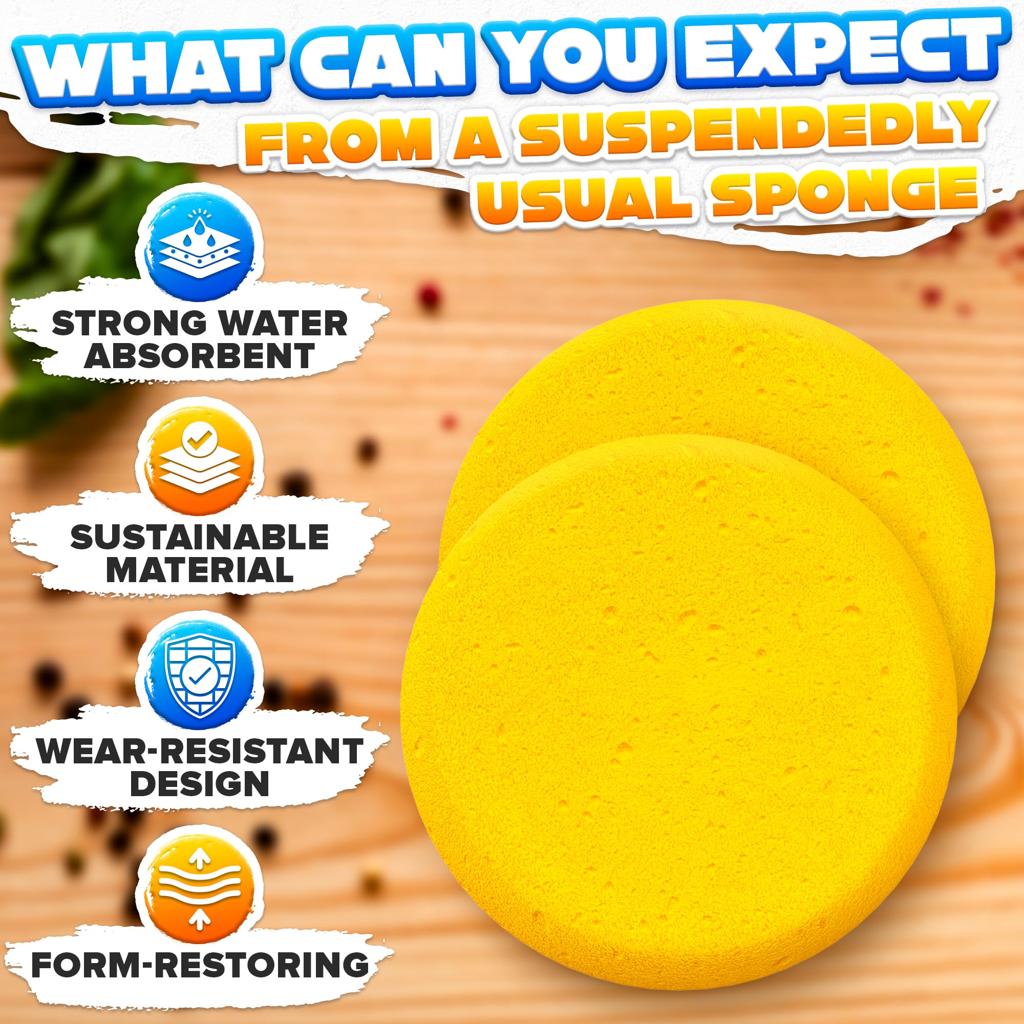 12 Pcs Pottery Sponges for Clay – 2.8"x1" Pottery Sponge for Painting, Car Waxing, Washing Dishes & Ceramic Care, Tack Sponges for Cleaning Leather – Durable Texture for Efficient Sculpting & Cleanup