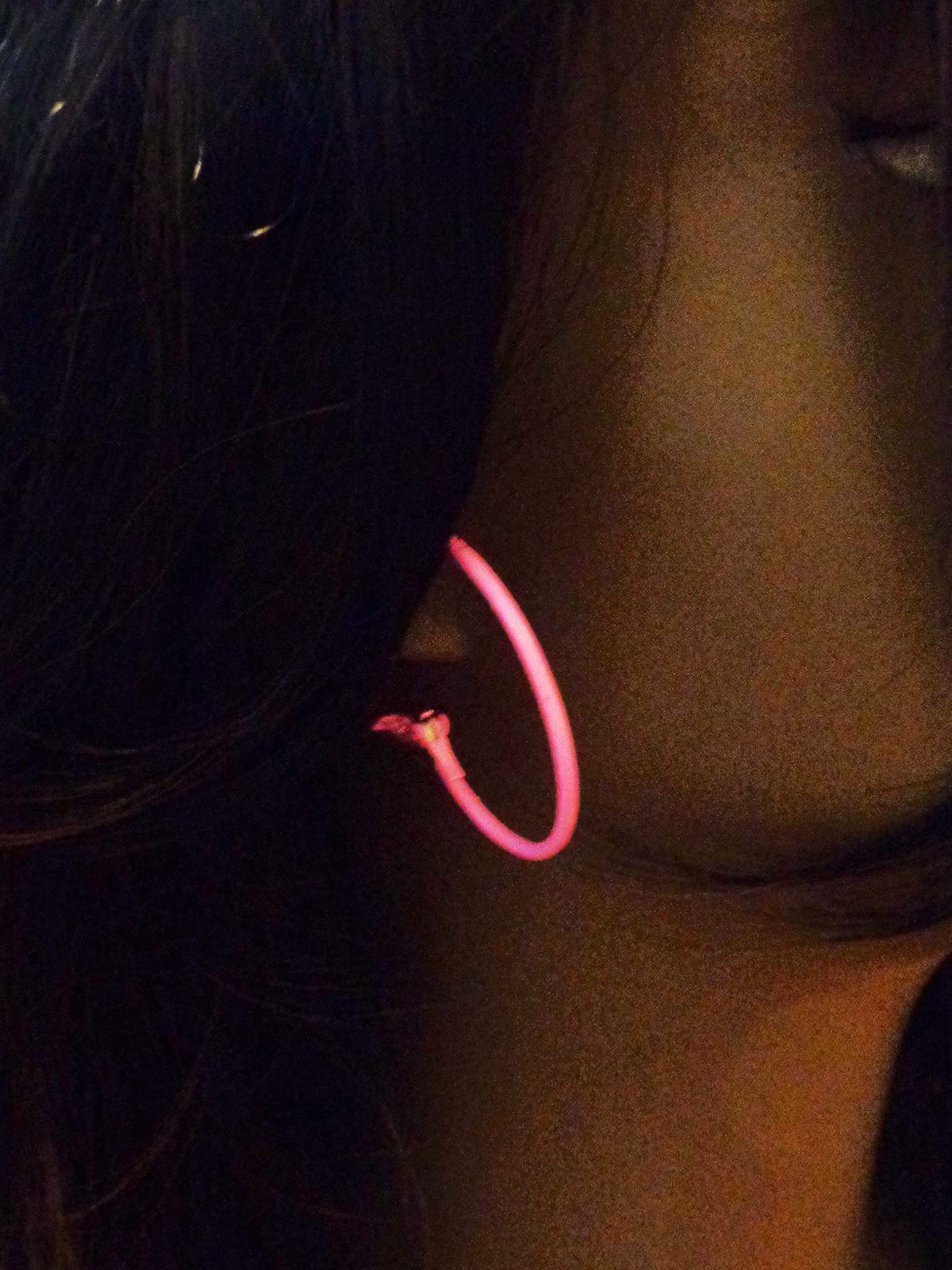 Color Hoop Earrings Bubble Gum Pink Hoop Earrings Simple Thin 1.5 inch Hoops