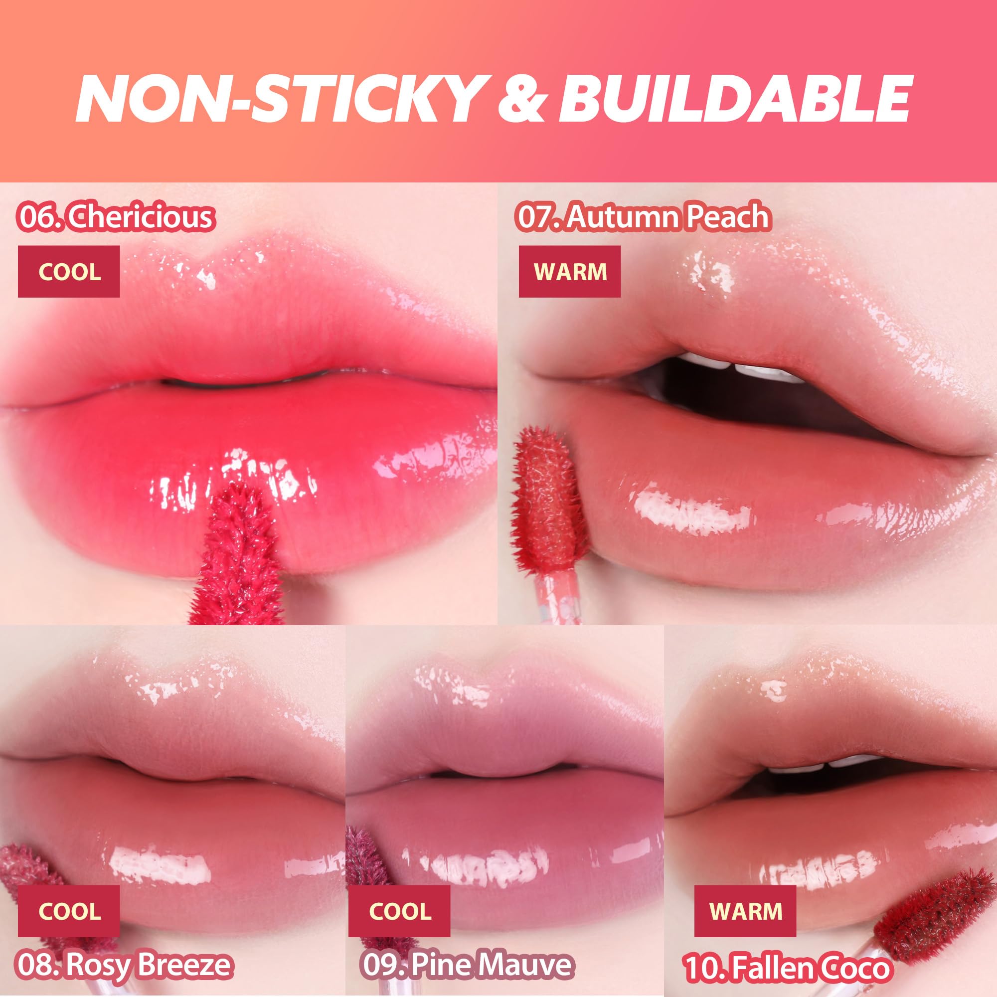 MILKTOUCH Jelly Fit Tinted Glow Tint | Stocking Stuffer | Viral Korean Lip Oil | Hydrating, Long-Lasting Tinted Lip Oil | Radiant Shine, Lightweight, Cruelty-Free | Holiday Gift (03 Cool Time Berry)