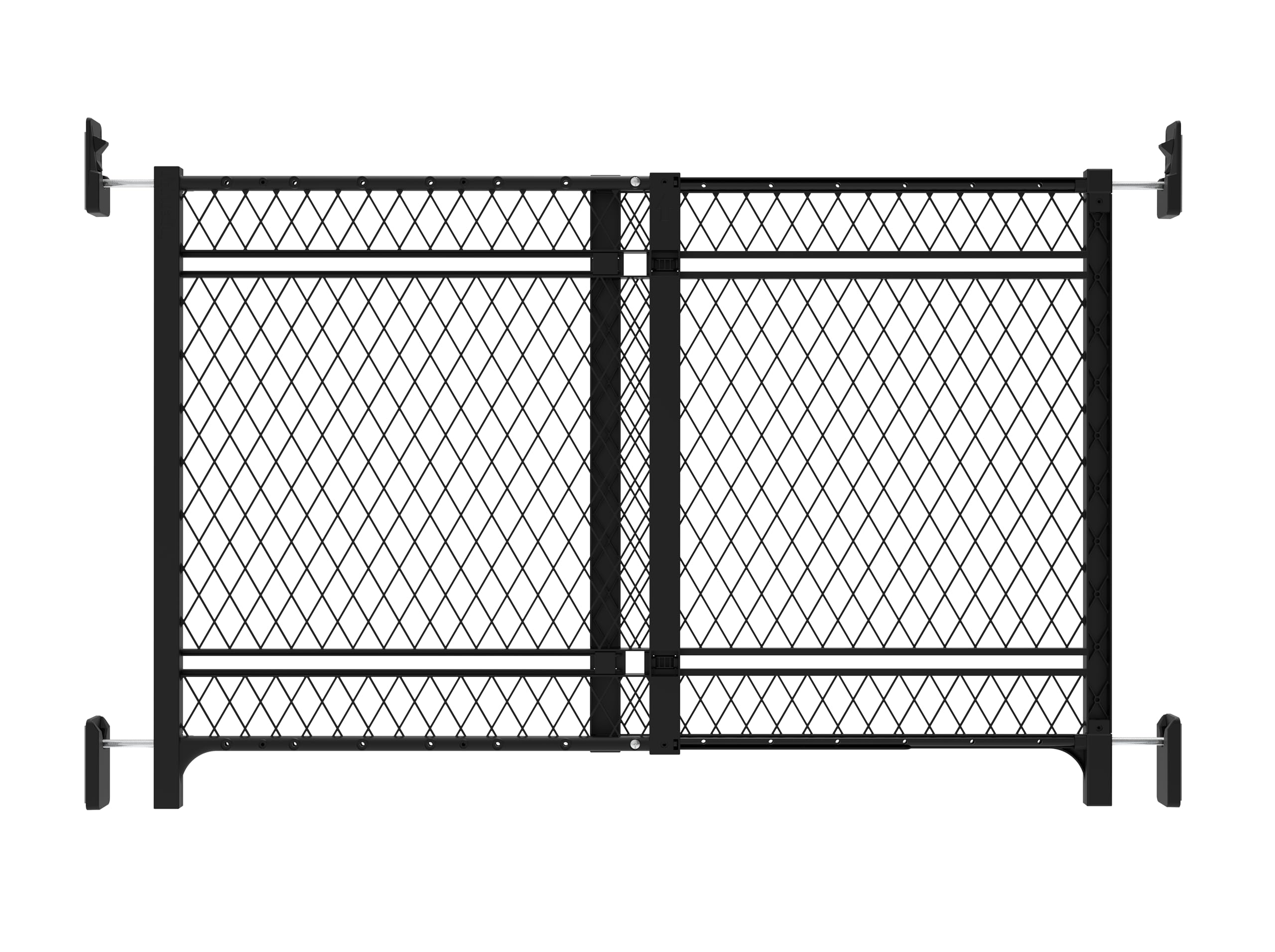 Ingenuity Doorway 42W Series Dog and Baby Gate, Indoor Outdoor, Won't Rust or Fade, Plastic Panel with Galvanized Steel Reinforcement, Fits 23-42" Openings, 24” Tall