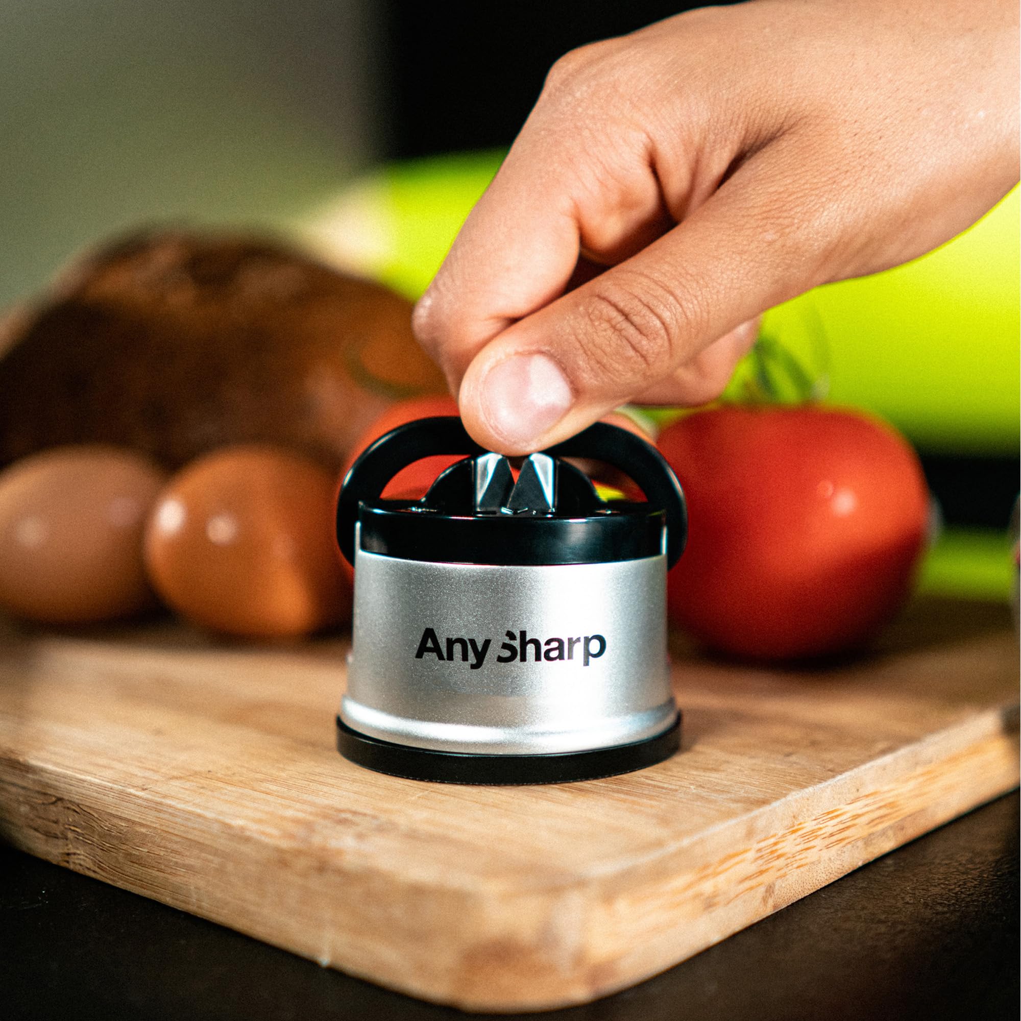 AnySharp Global Knife Sharpener, One Size, Silver