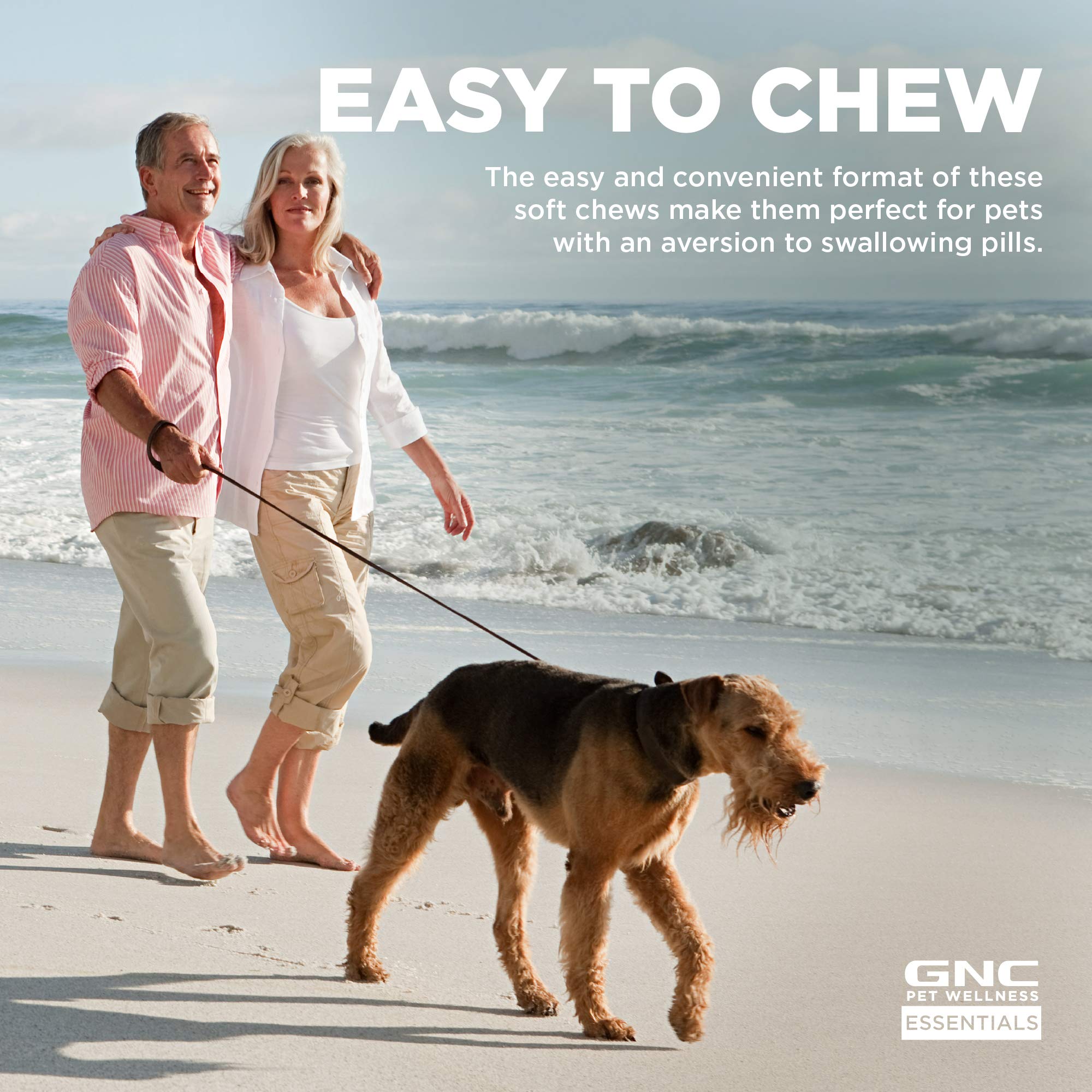 GNC Essentials Dog Multivitamin Soft Chews - 60 ct Salmon Oil Dog Supplement Immune Booster - Bacon Flavor Chewable Dog Multivitamin with Vitamins and Minerals