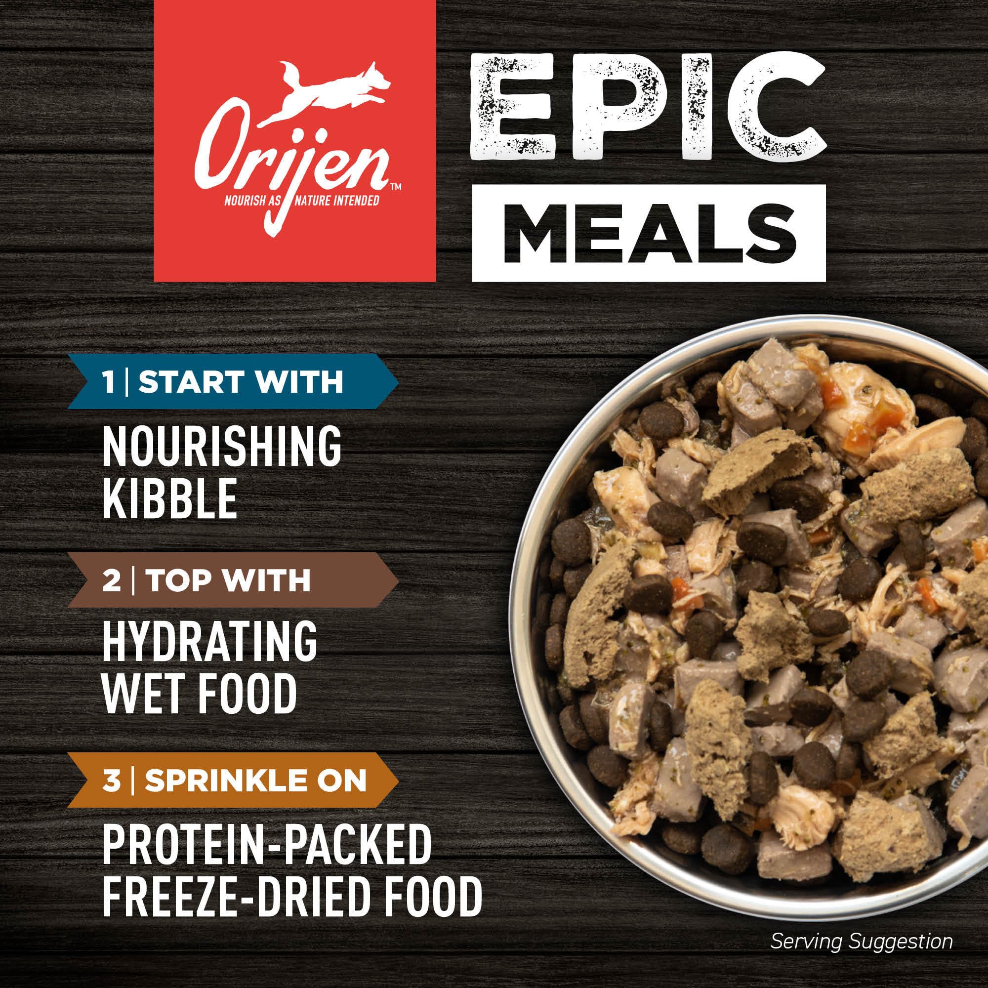 ORIJEN Original Dry Dog Food, Grain Free Dog Food for All Life Stages, Fresh or Raw Ingredients, 23.5 lb