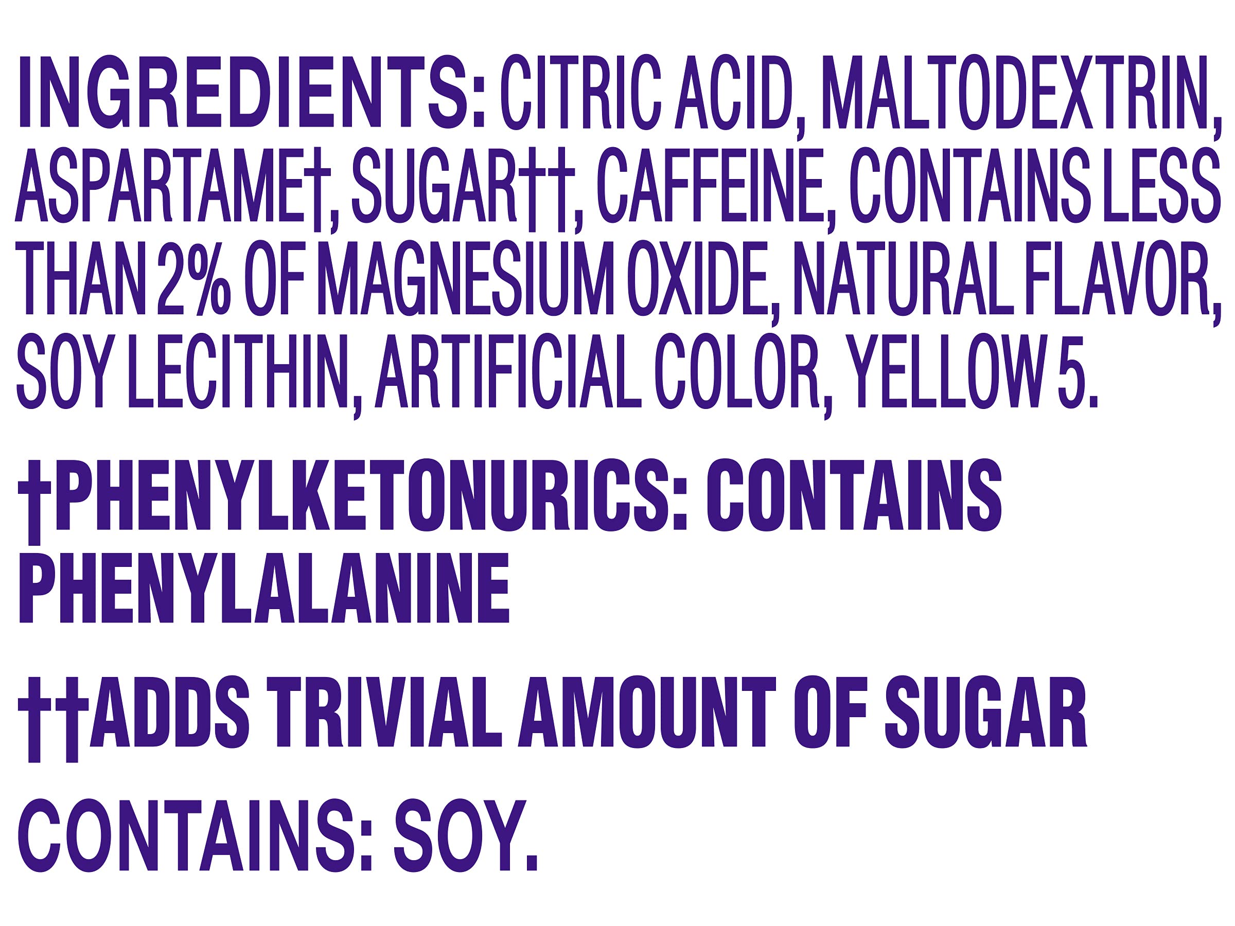 Crystal Light Citrus On-The-Go Powdered Drink Mix with Caffeine, 10 ct. (Pack of 5)