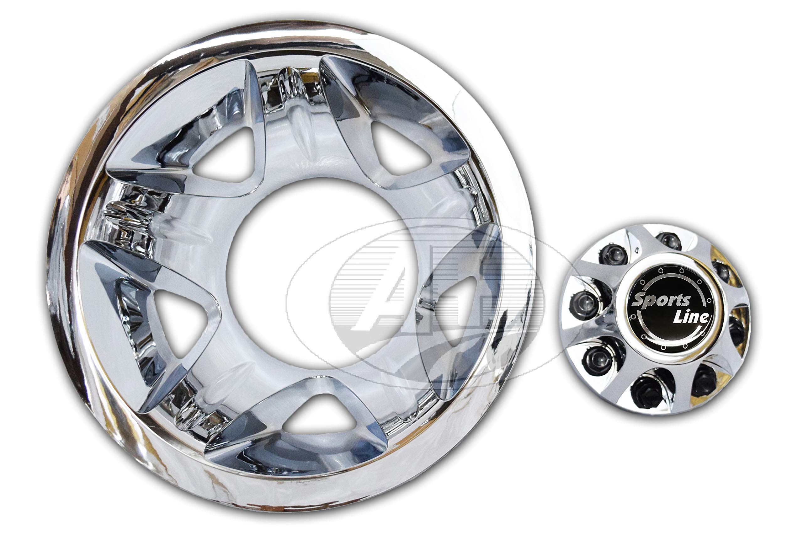 17" ABS Chrome Plated Wheel Simulator Set for 2008-2010 Chevy GMC Silverado 3500