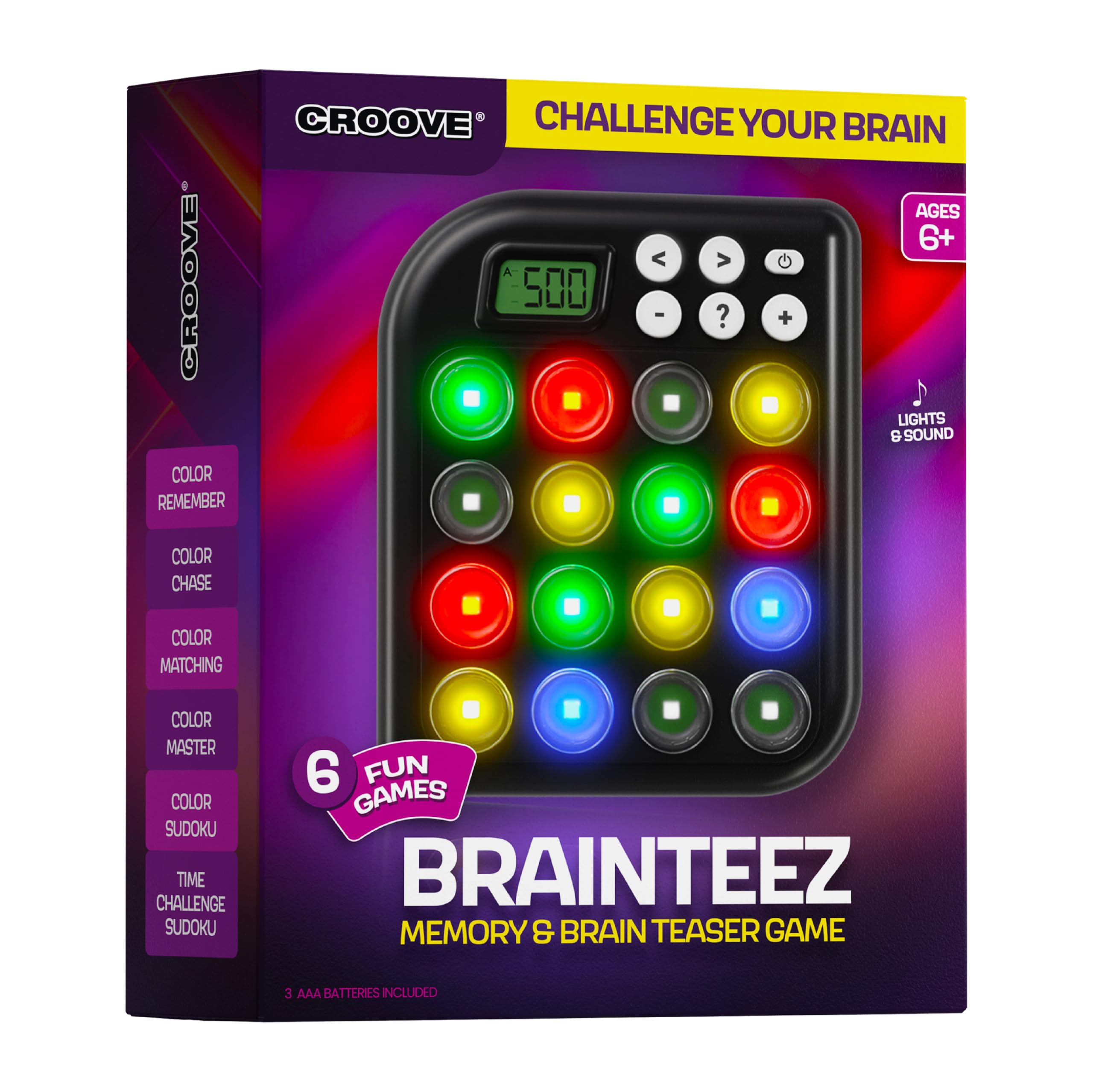 6 in 1 Brain Teasers & Memory Game, 6 Fun Games Stocking Stuffers Gifts for Kids, Cool Toys for Teens, Activities for Tween Boy, Best Birthday Gift Ideas for Boys & Girls Ages 6 8 9 10 11 12+ Year Old