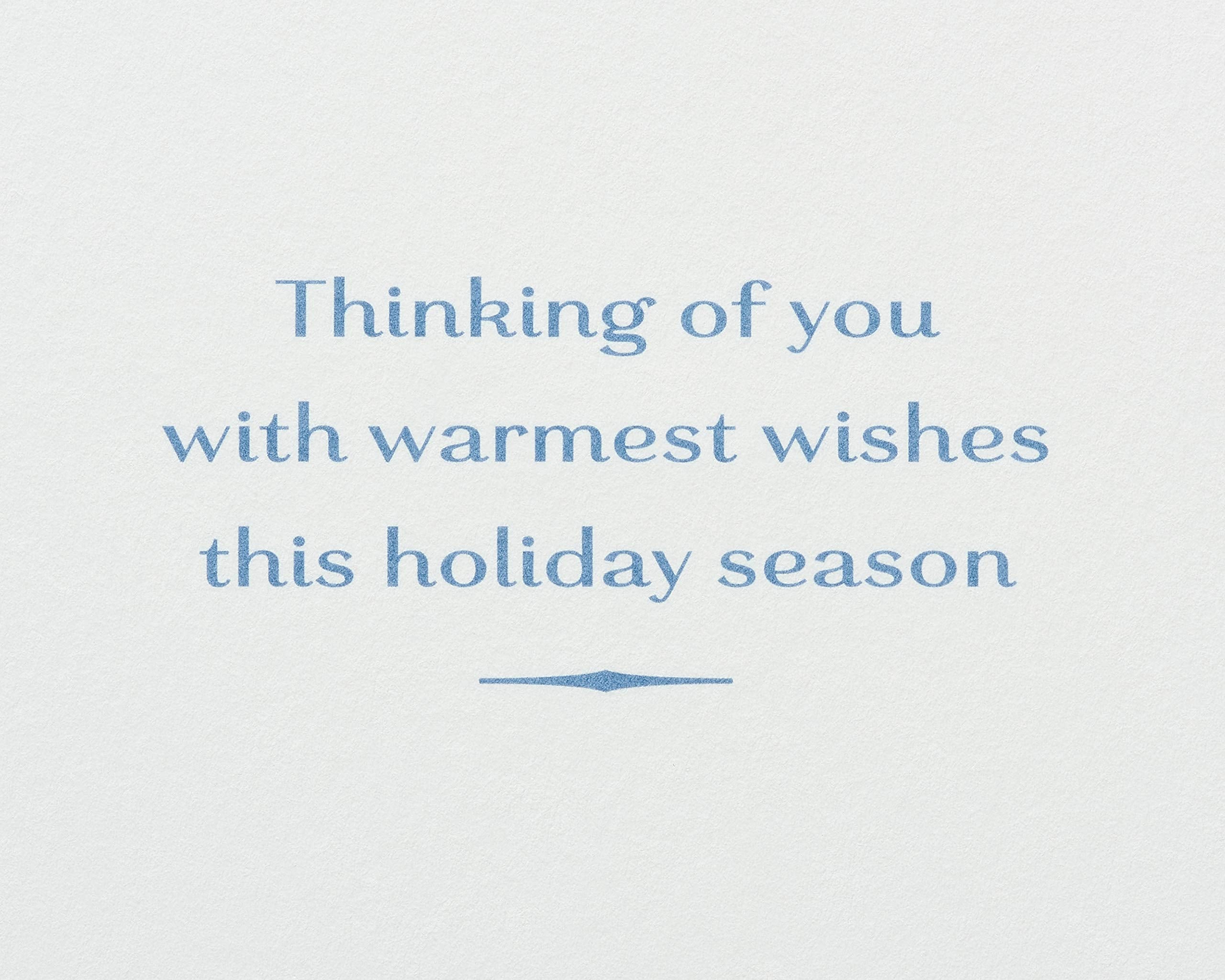 Papyrus Holiday Cards Boxed with Envelopes, Thinking of You with Warmest Wishes, Deer (12-Count)