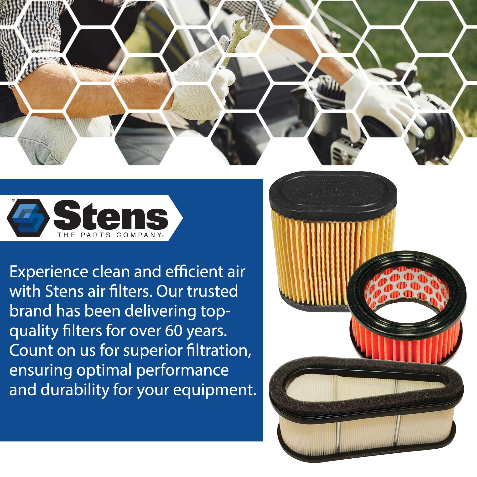 Stens Air Filter 605-307 for Echo 13030039730