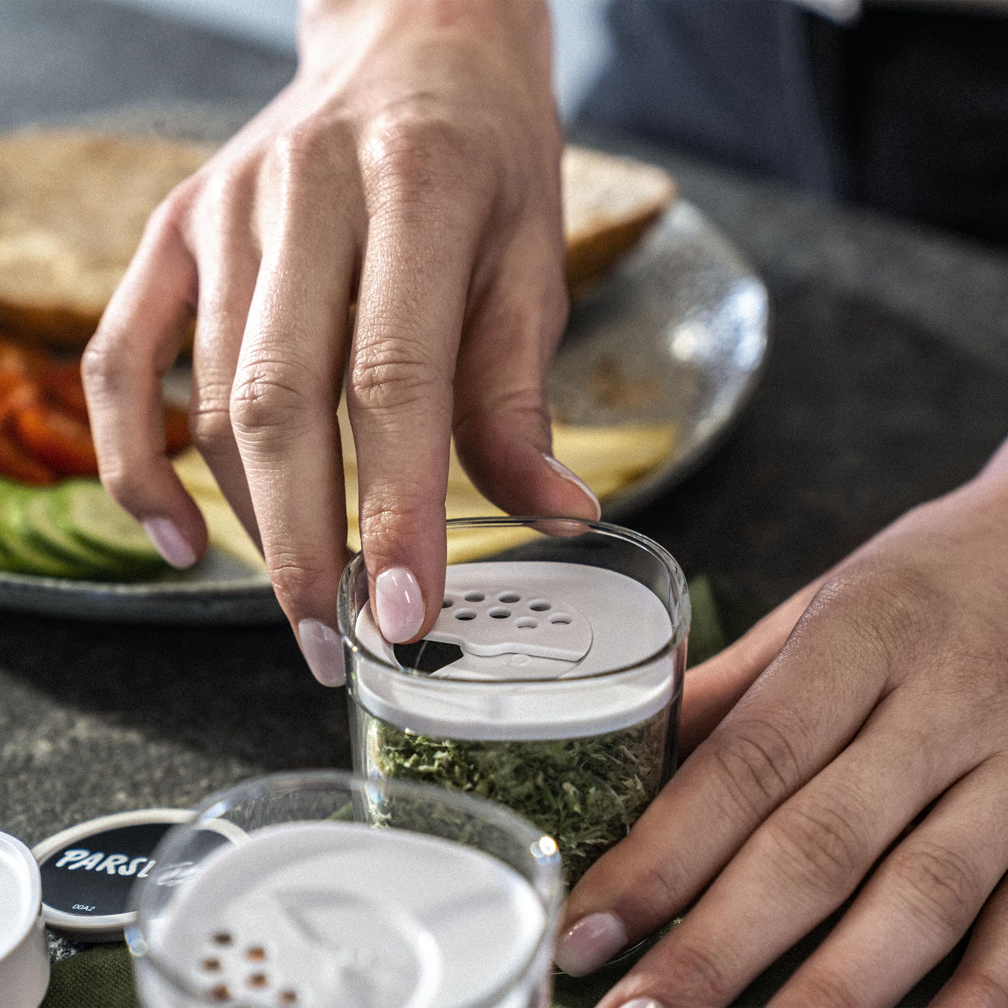 ZWILLING Fresh & Save Cube 3-pc Spice Set, Plastic, Airtight Dry Food Storage Container